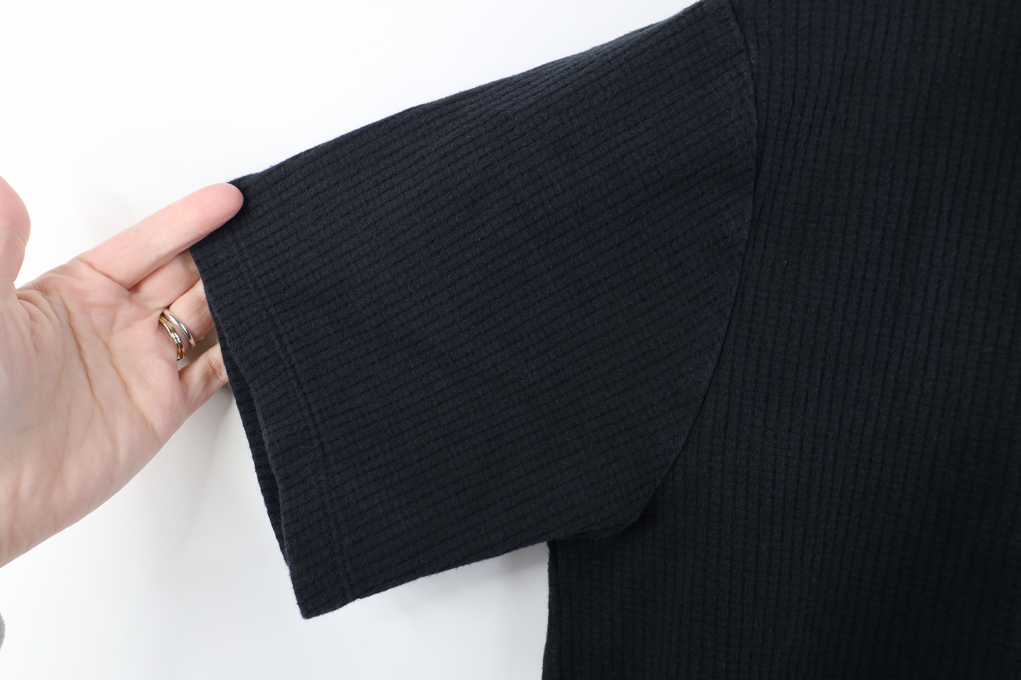 Vintage Vintage 90s Streetwear Knit Looped Collar Polo Black USA Size US M / EU 48-50 / 2 - 7 Thumbnail