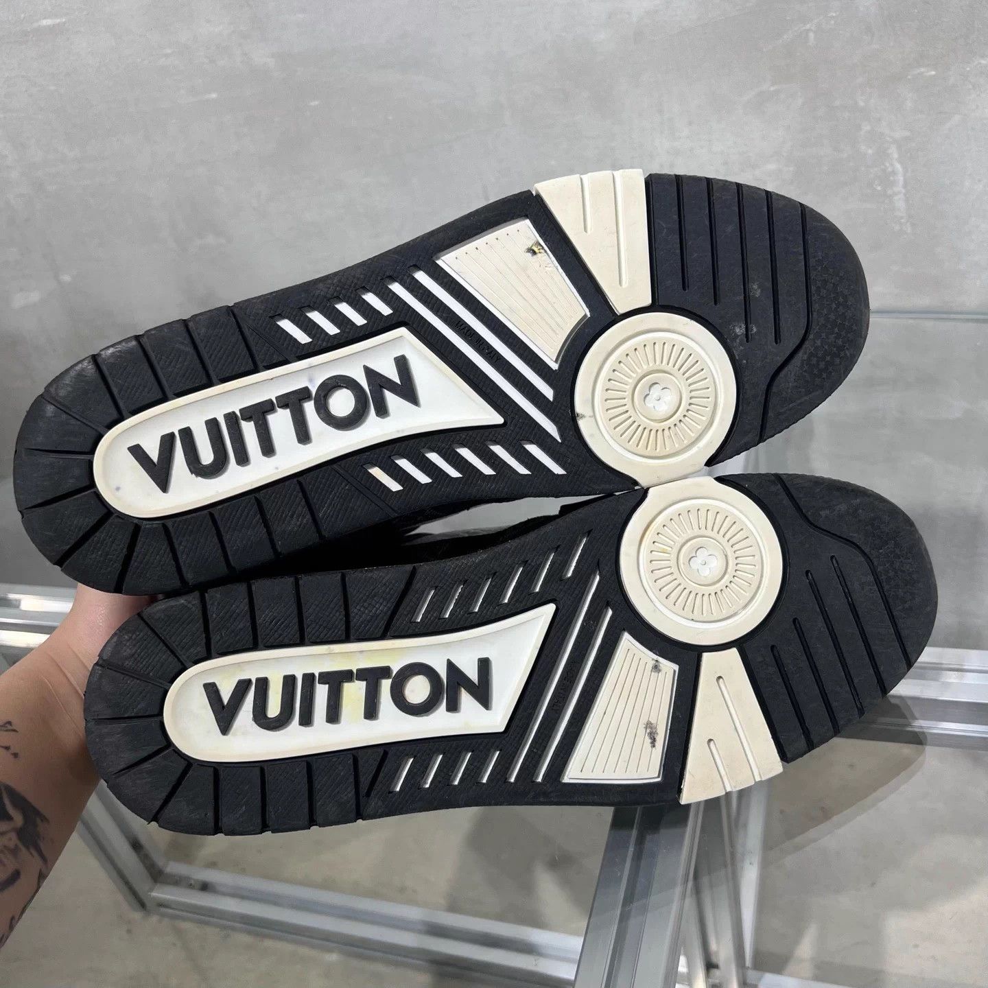 Louis Vuitton LV Trainer Black/White Denim UK9 43 Size US 10 / EU 43 - 7 Thumbnail