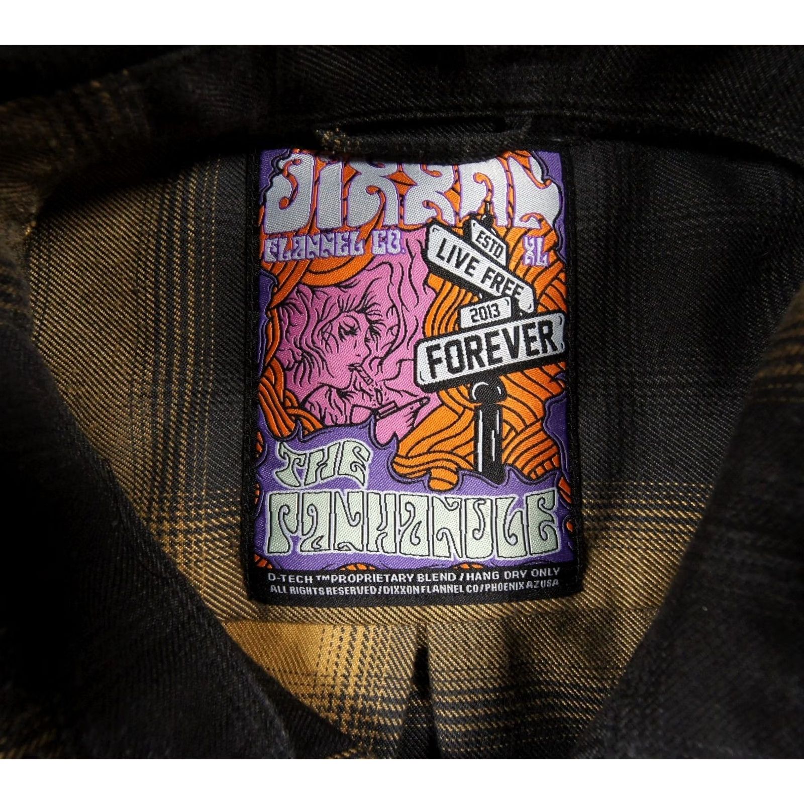 Vintage Dixxon Flannel Mens XL Black Yellow Button Down Snap Shirt Plaid Panhandle Size US XL / EU 56 / 4 - 6 Thumbnail