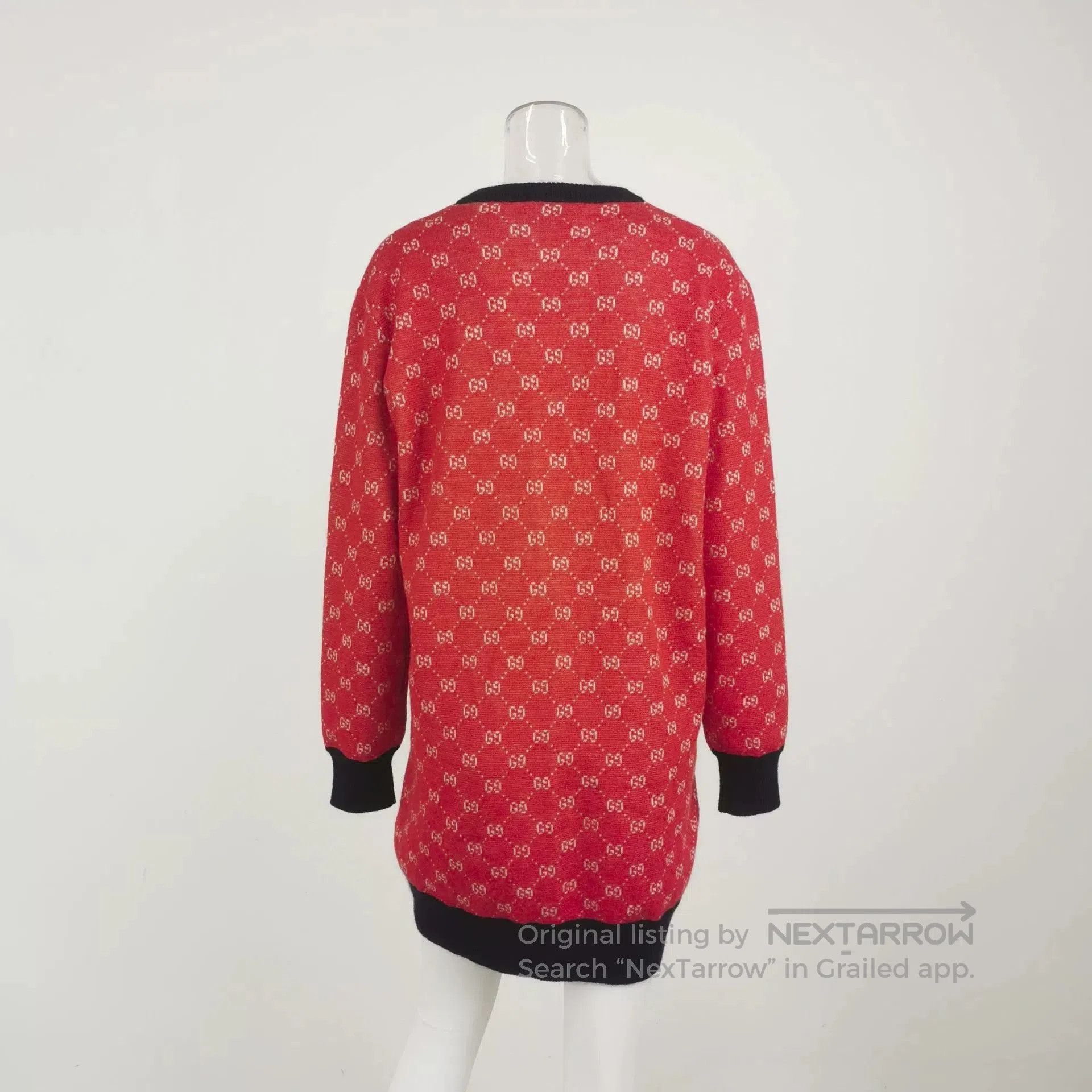 Gucci Gucci Double G Logo Red Blue Knit Dress. Size M / US 6-8 / IT 42-44 - 3 Thumbnail