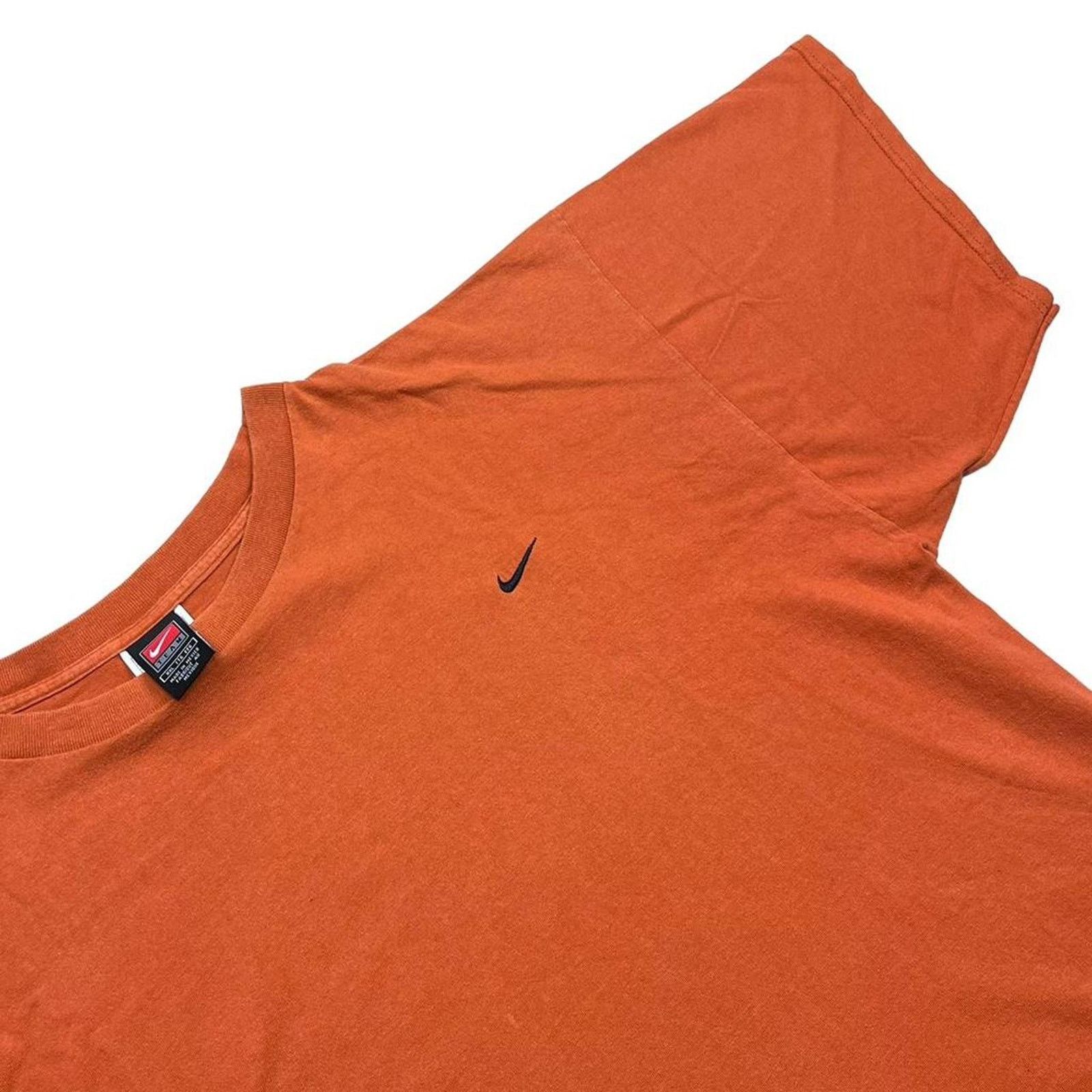 Nike Vintage Y2K Burnt Orange Nike Check T Shirt Size US XXL / EU 58 / 5 - 1 Thumbnail