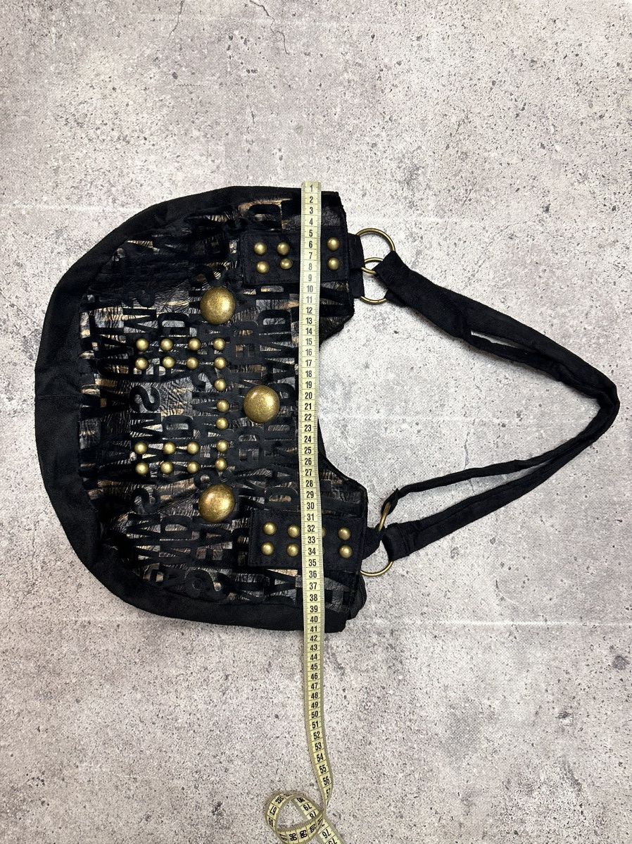 Just Cavalli Rundholz Black Studded Tote Shoulder Bag 30x40cm Size ONE SIZE - 13 Thumbnail