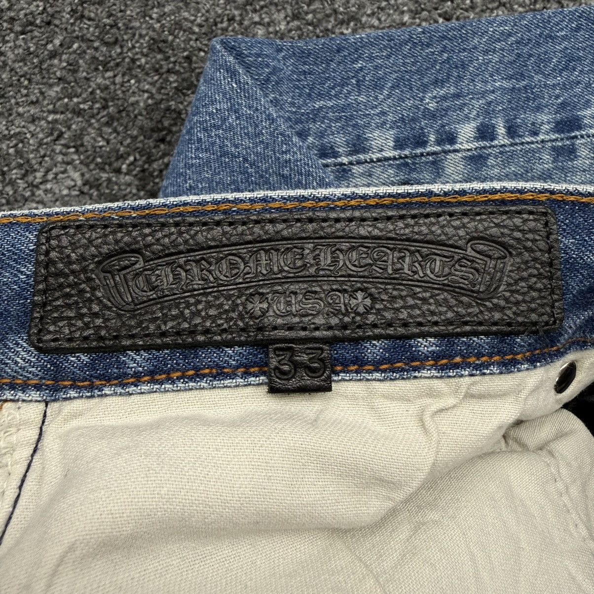 Chrome Hearts Chrome Hearts Levi’s 501 Cross Patch Denim Jeans Size US 33 - 12 Thumbnail