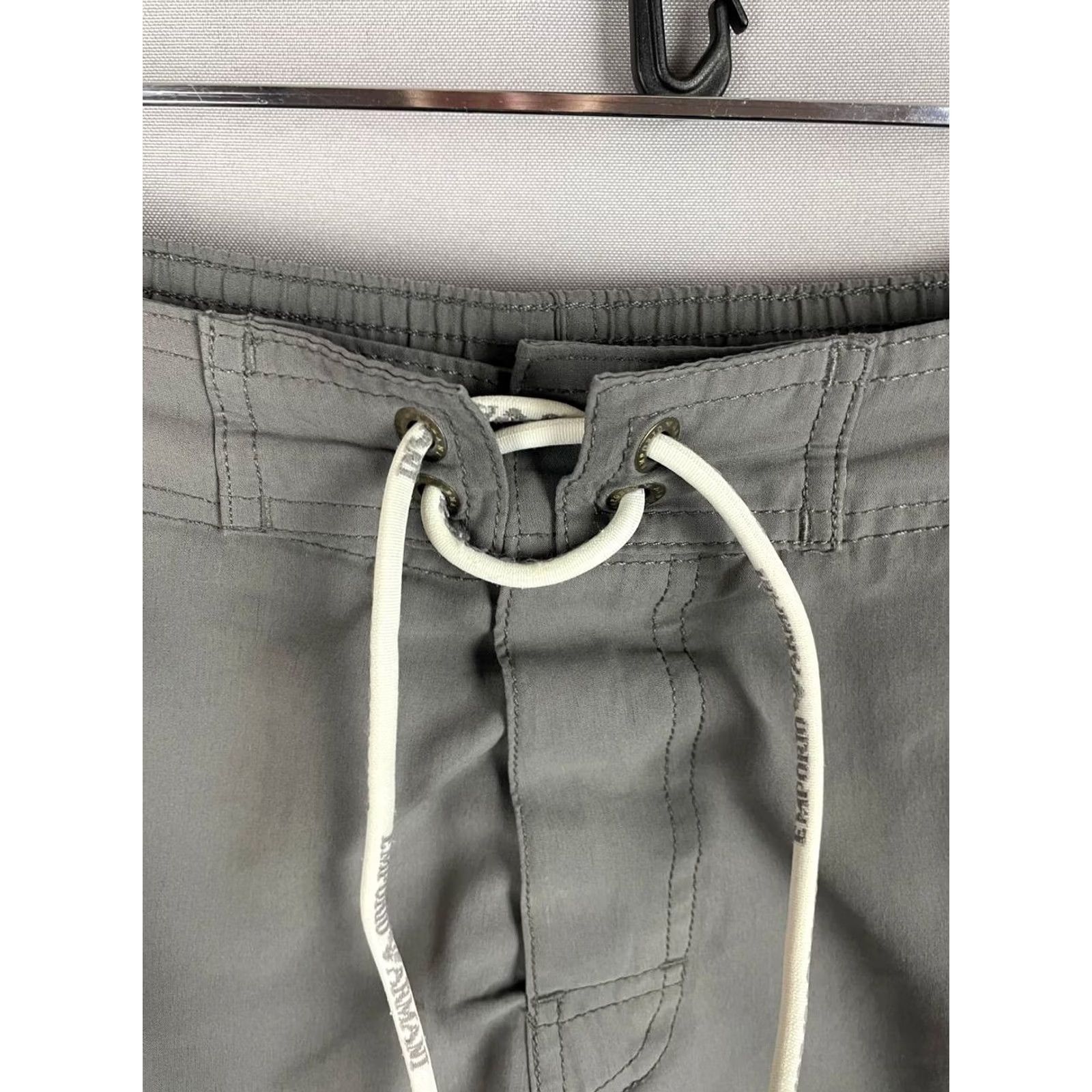 Emporio Armani Emporio Armani Mens Swim Shorts Size M Gray Polyester Drawstring Elastic Waist Size US 31 - 5 Thumbnail