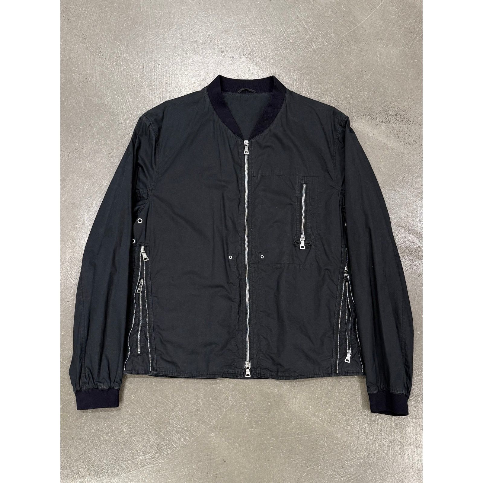 Prada 2000s Prada nylon moto light jacket Size US L / EU 52-54 / 3 - 1 Thumbnail