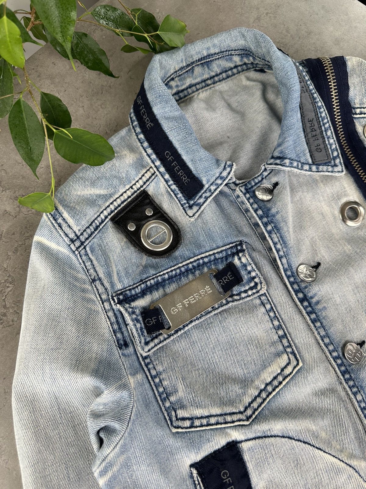 GF Ferre GF Ferre Denim Jacket Size S / US 4 / IT 40 - 3 Thumbnail