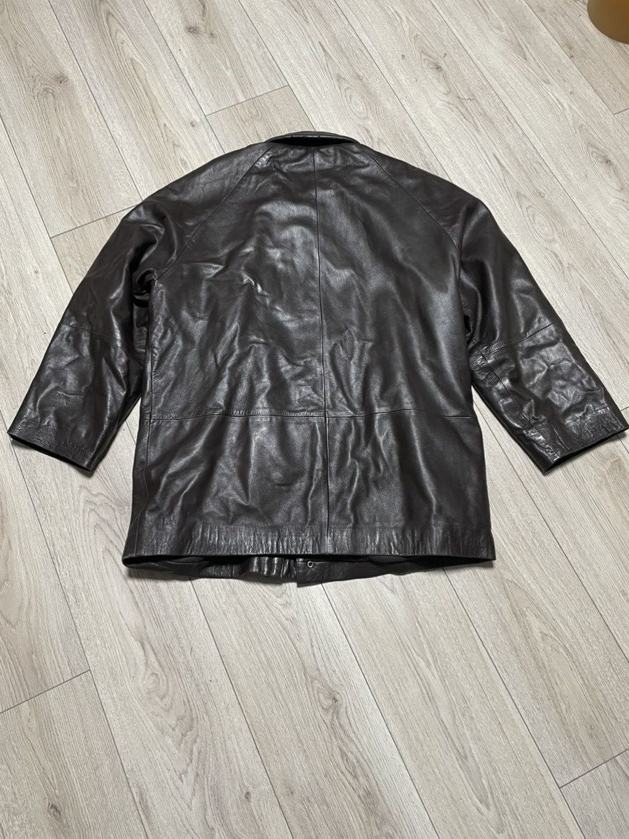 Vera Pelle × Vintage Vintage 90s Italian Vera Pelle Leather Jacket Old Money Euro Size US L / EU 52-54 / 3 - 2 Thumbnail
