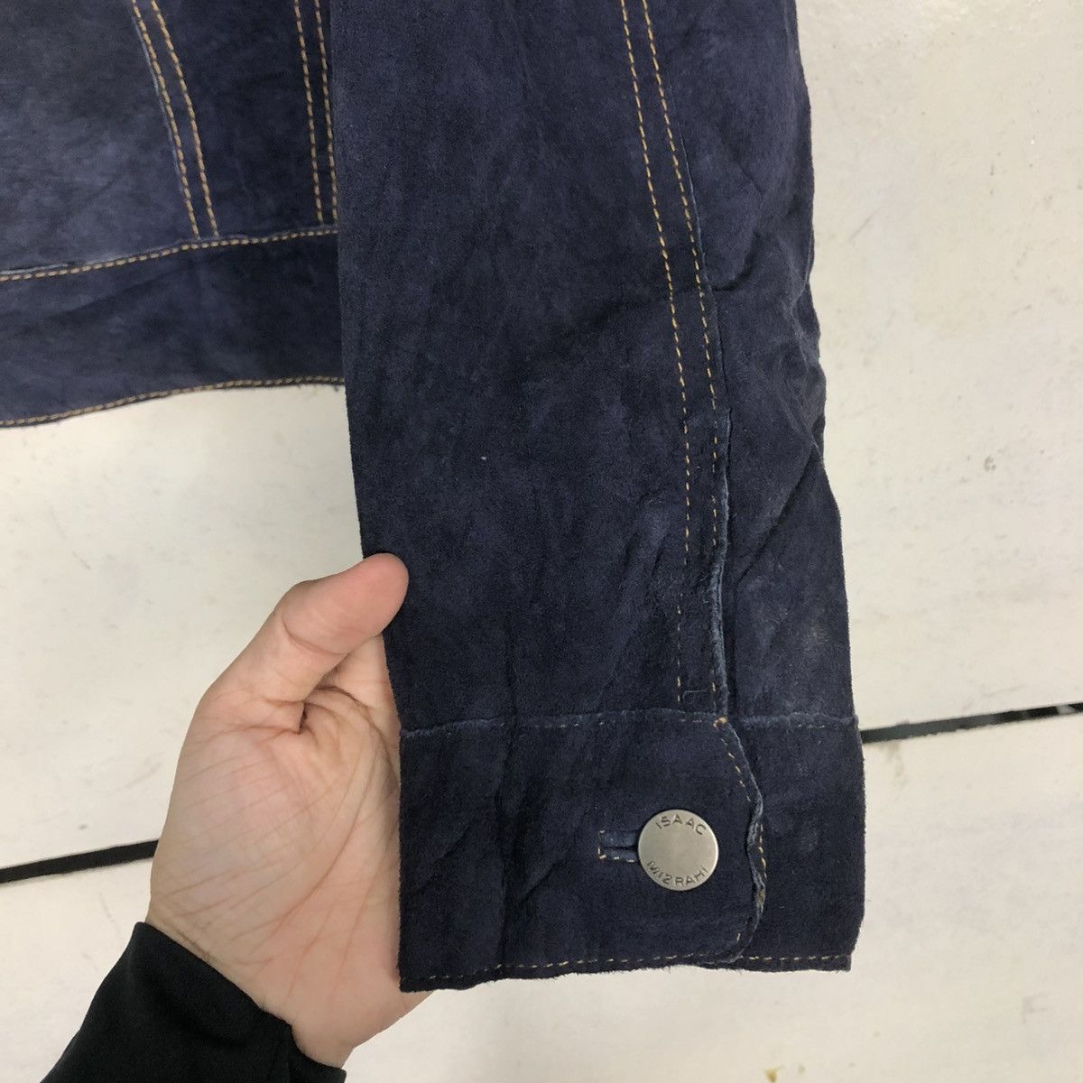 Isaac Mizrahi 🔥VINTAGE CROPPED GENUINE LEATHER JACKET BIKER ISAAC MIZRAHI Size L / US 10 / IT 46 - 17 Thumbnail