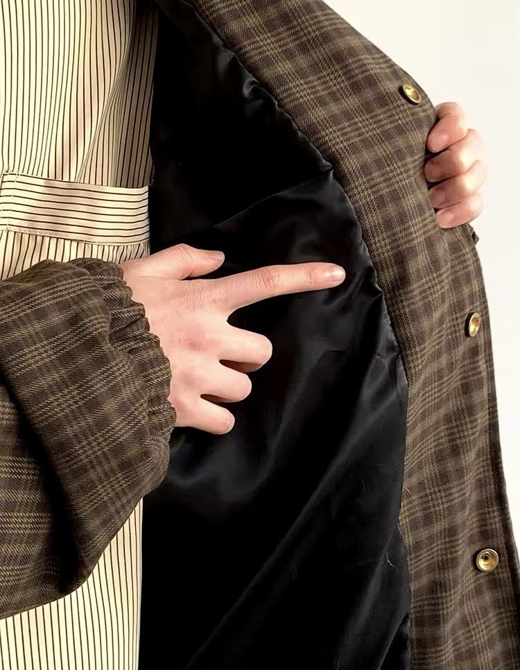 Other Streetwear Casual Oversized Patchwork Plaid Design Jacket Size US M / EU 48-50 / 2 - 6 Thumbnail