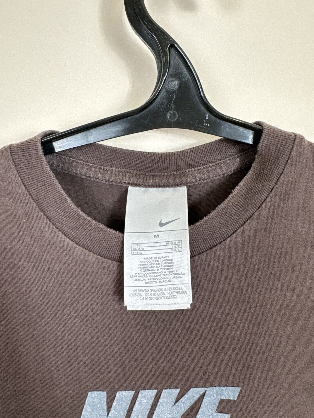 Nike Vintage Nike Air T shirt Brown Travis Scott Sz M Streetwear Size US M / EU 48-50 / 2 - 21 Thumbnail