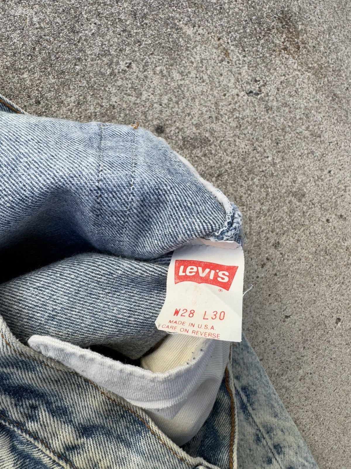 Levi's × Vintage Vtg 90s Levis 501xx Buttonfly Straight Acid Wash Jeans 28x29 Size US 28 / EU 44 - 8 Thumbnail