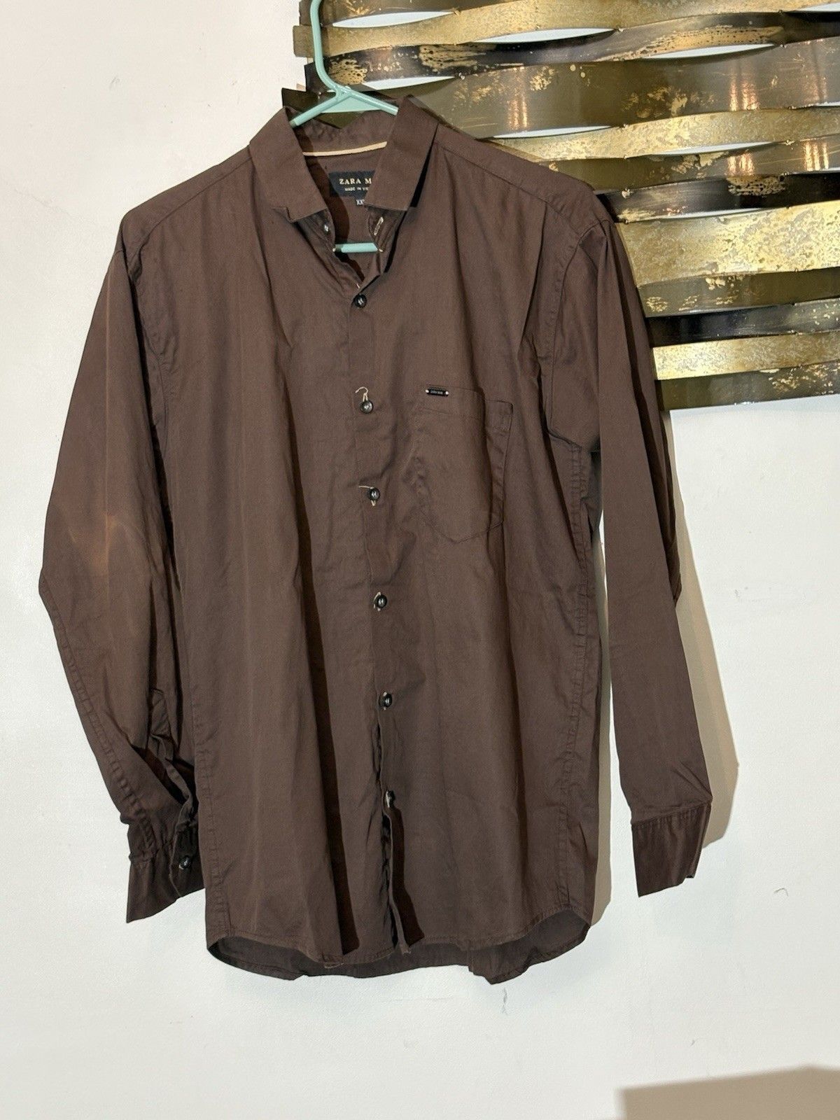 Zara Zara Man Mens Shirt XXL 2X Long Sleeve Size US XXL / EU 58 / 5 - 1 Thumbnail