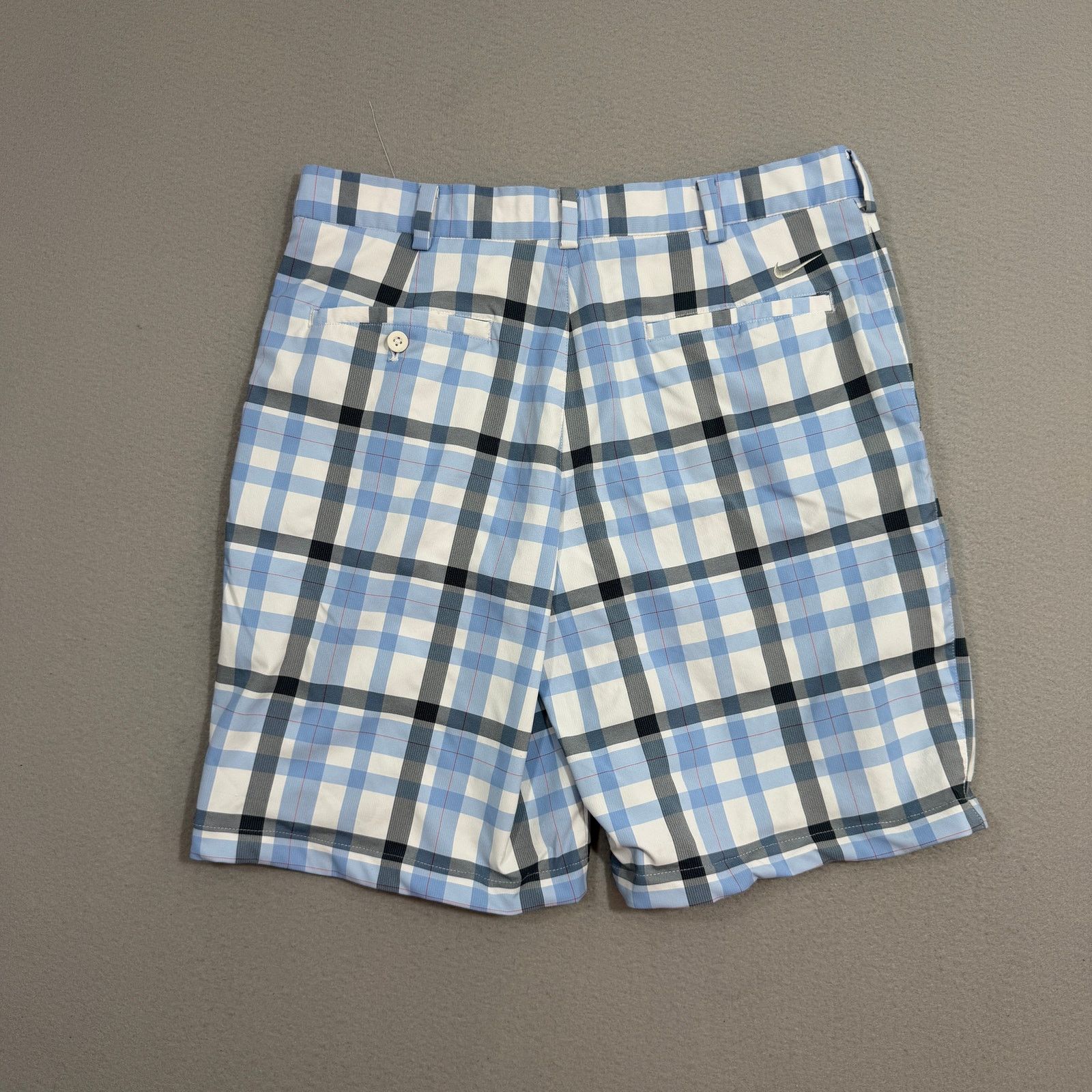 Nike Nike Golf Shorts Men's 32 Blue Plaid 10" Inseam Dri-Fit Size US 32 / EU 48 - 7 Thumbnail