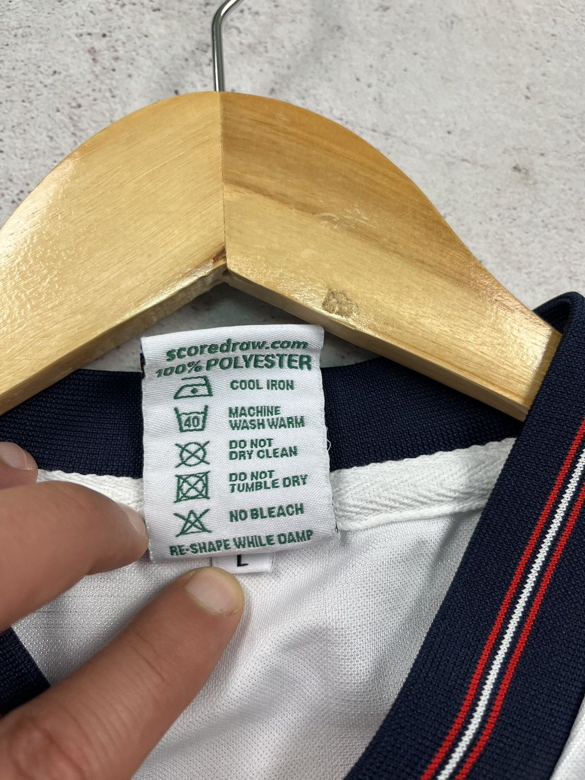 Vintage ENGLAND 90s HOME FOOTBALL SHIRT SOCCER JERSEY SCORE DRAW Size US L / EU 52-54 / 3 - 3 Thumbnail