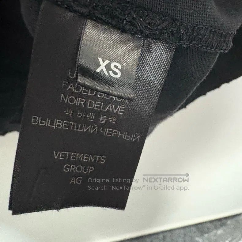 Vetements Vetements WTAPS Lazy Slogan Washed Black Short Sleeve T-Sh Size US XS / EU 42 / 0 - 4 Thumbnail