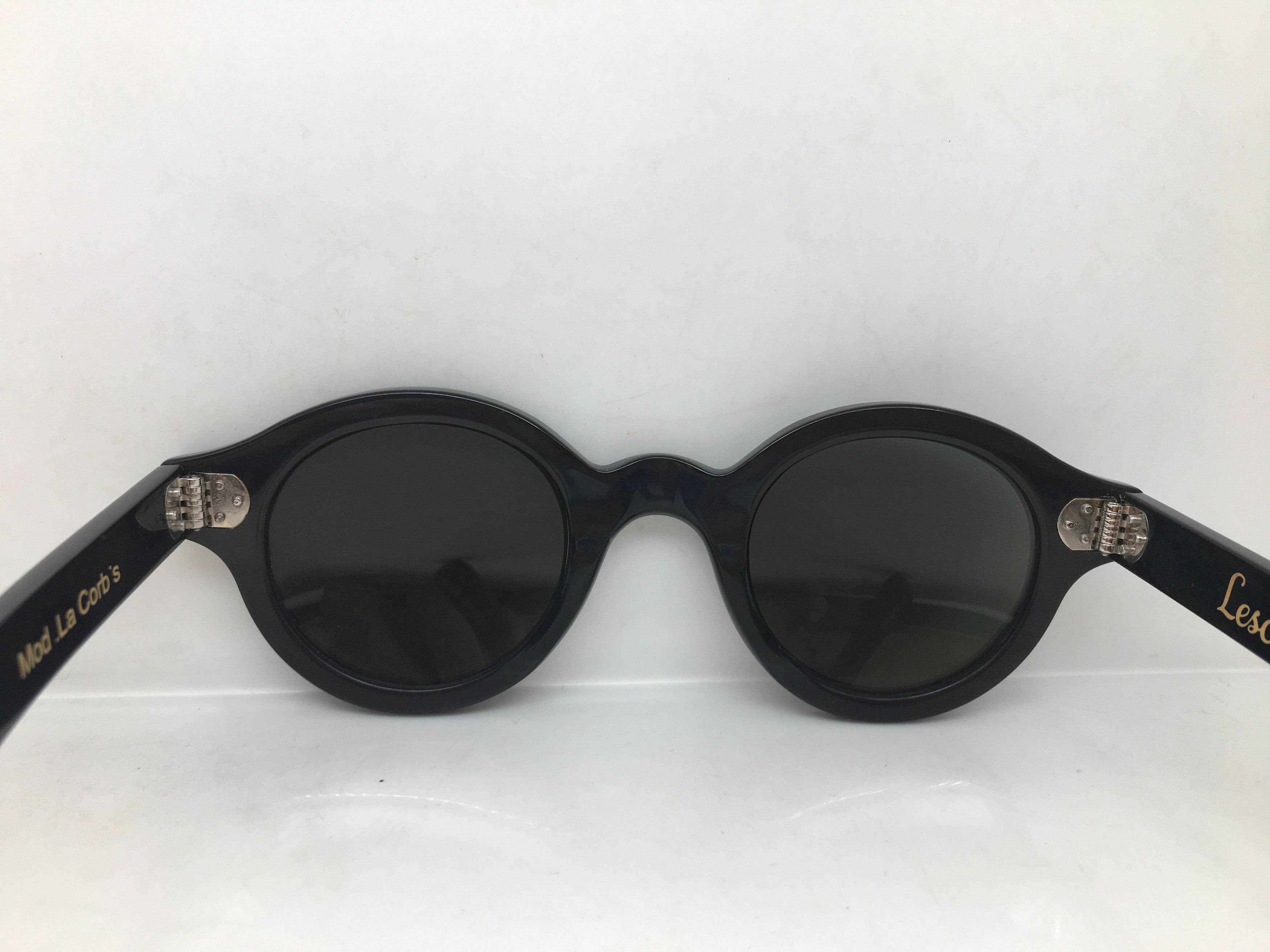 Lesca Lunetier Lesca Lunetier Genuine Horn CORBUSIER Architect Sunglasses Size ONE SIZE - 5 Thumbnail