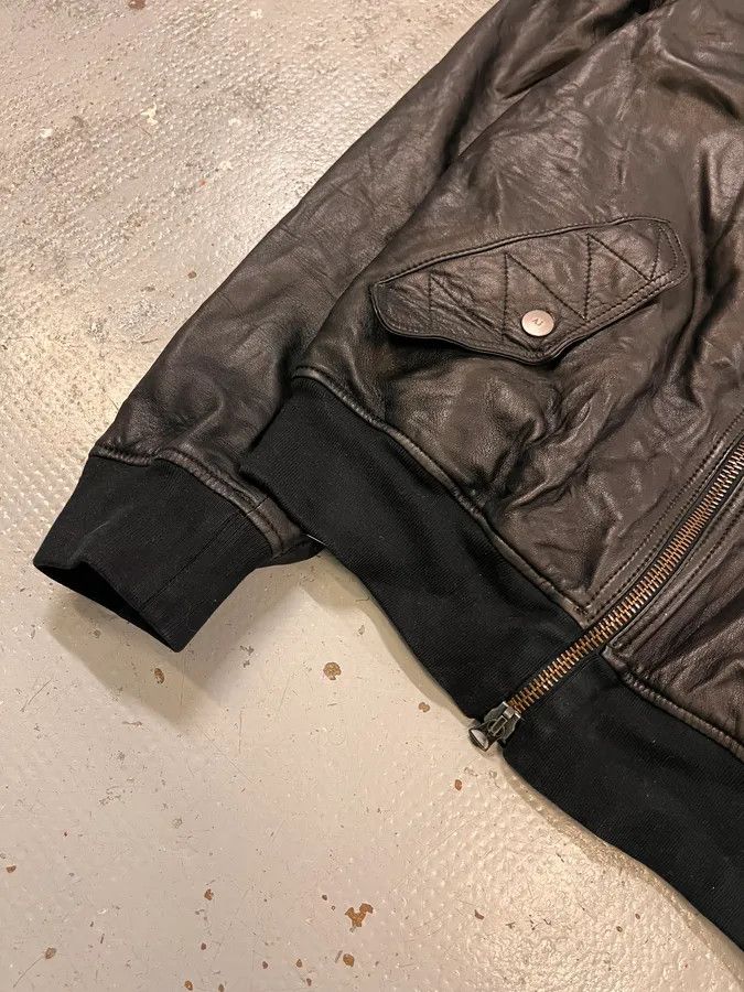 Armani 2010s Armani Black Utility Biker Leather Jacket Size US M / EU 48-50 / 2 - 6 Thumbnail