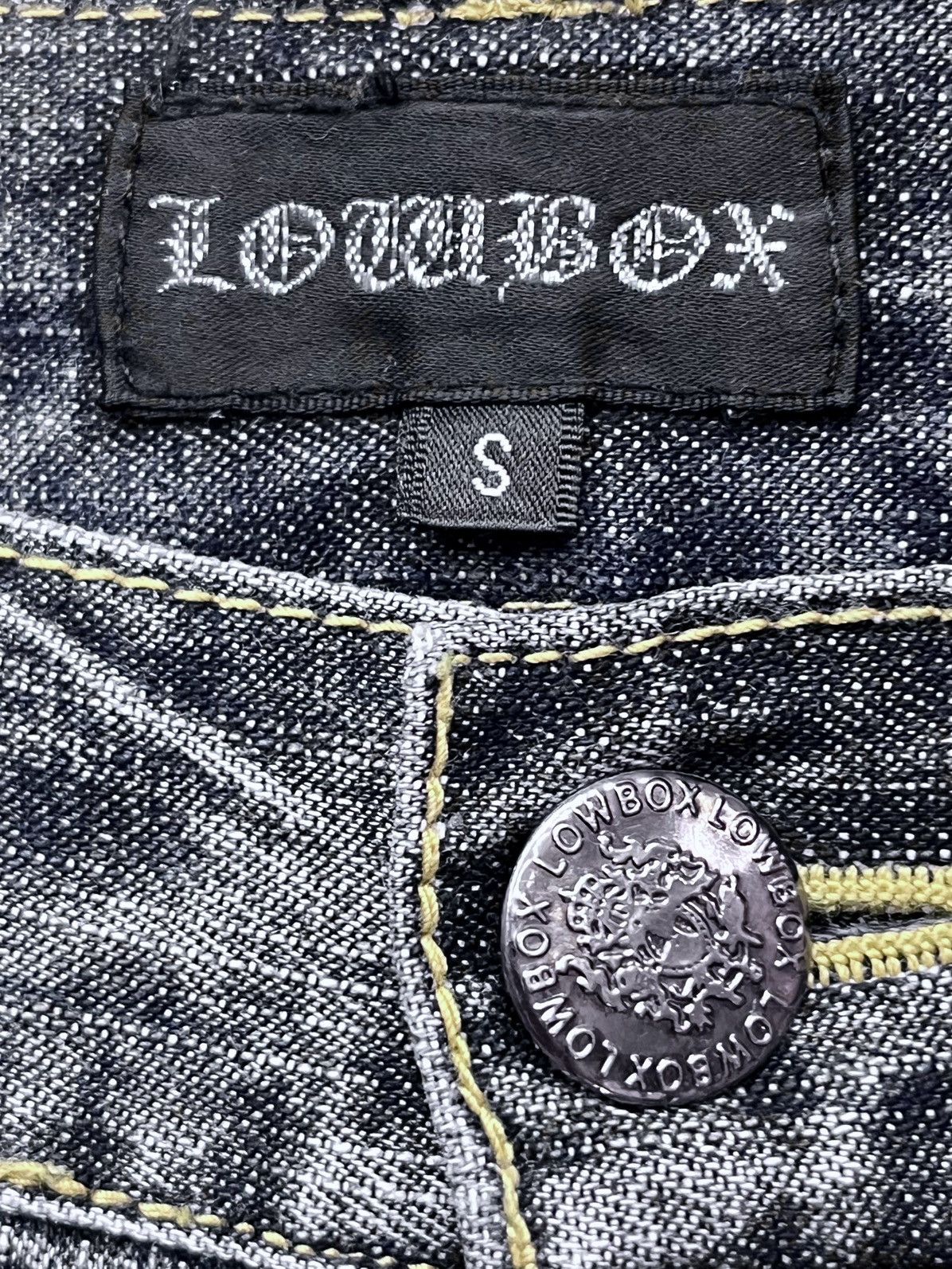 LOWBOX × Seditionaries LOWBOX JAPAN Punk Distressed Whisker Multipocket Flare Denim Size US 29 - 14 Thumbnail