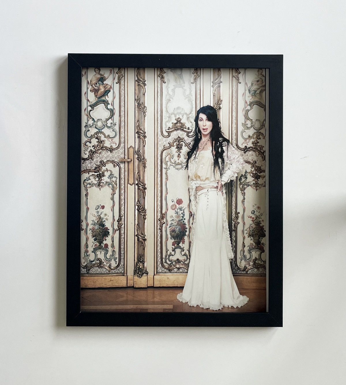 Chrome Hearts × Vintage Chrome Hearts Cher photo Poster framed 9x11 Size ONE SIZE - 1 Thumbnail