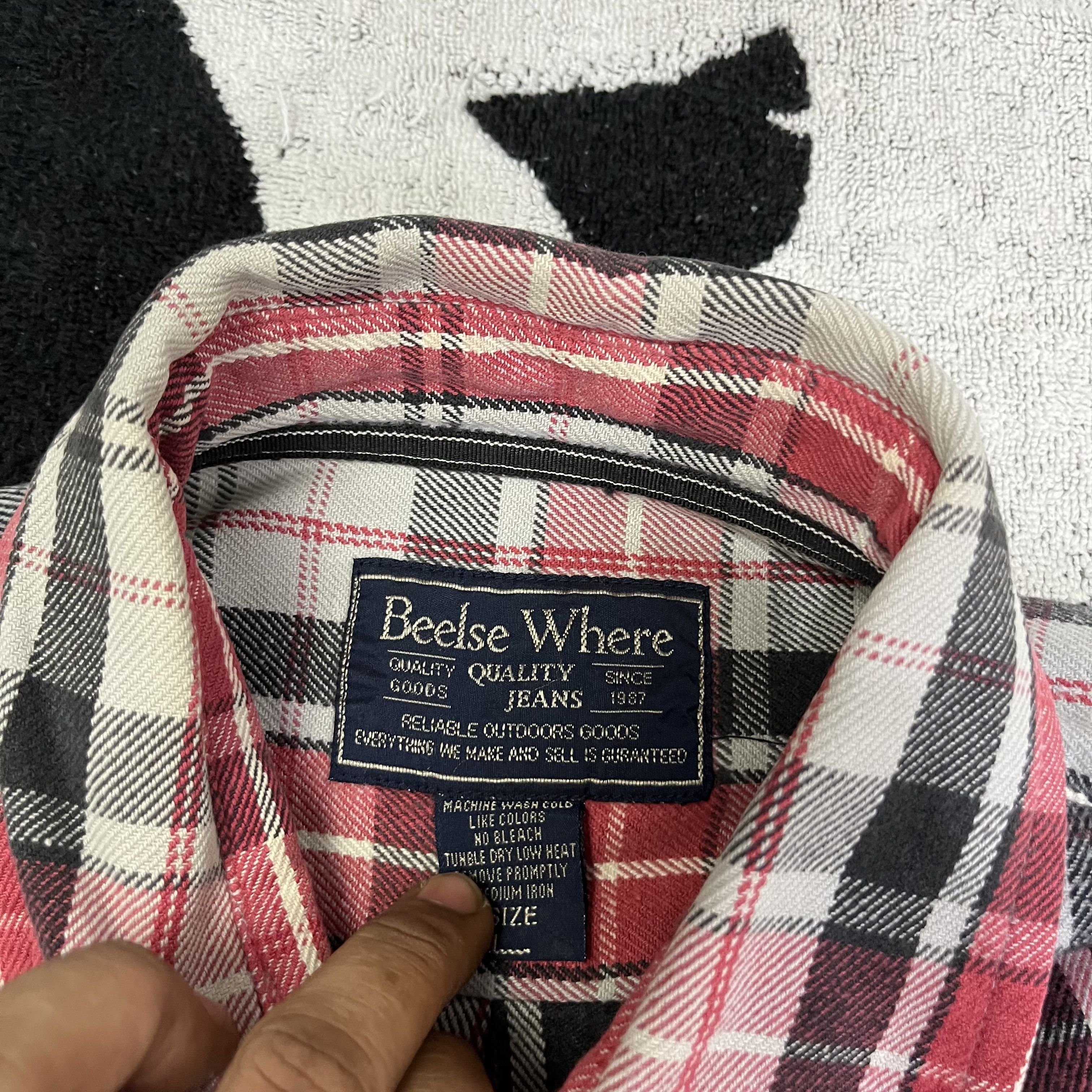 Flannel × Vintage Beelsw where long sleeve flannel Size US L / EU 52-54 / 3 - 3 Thumbnail