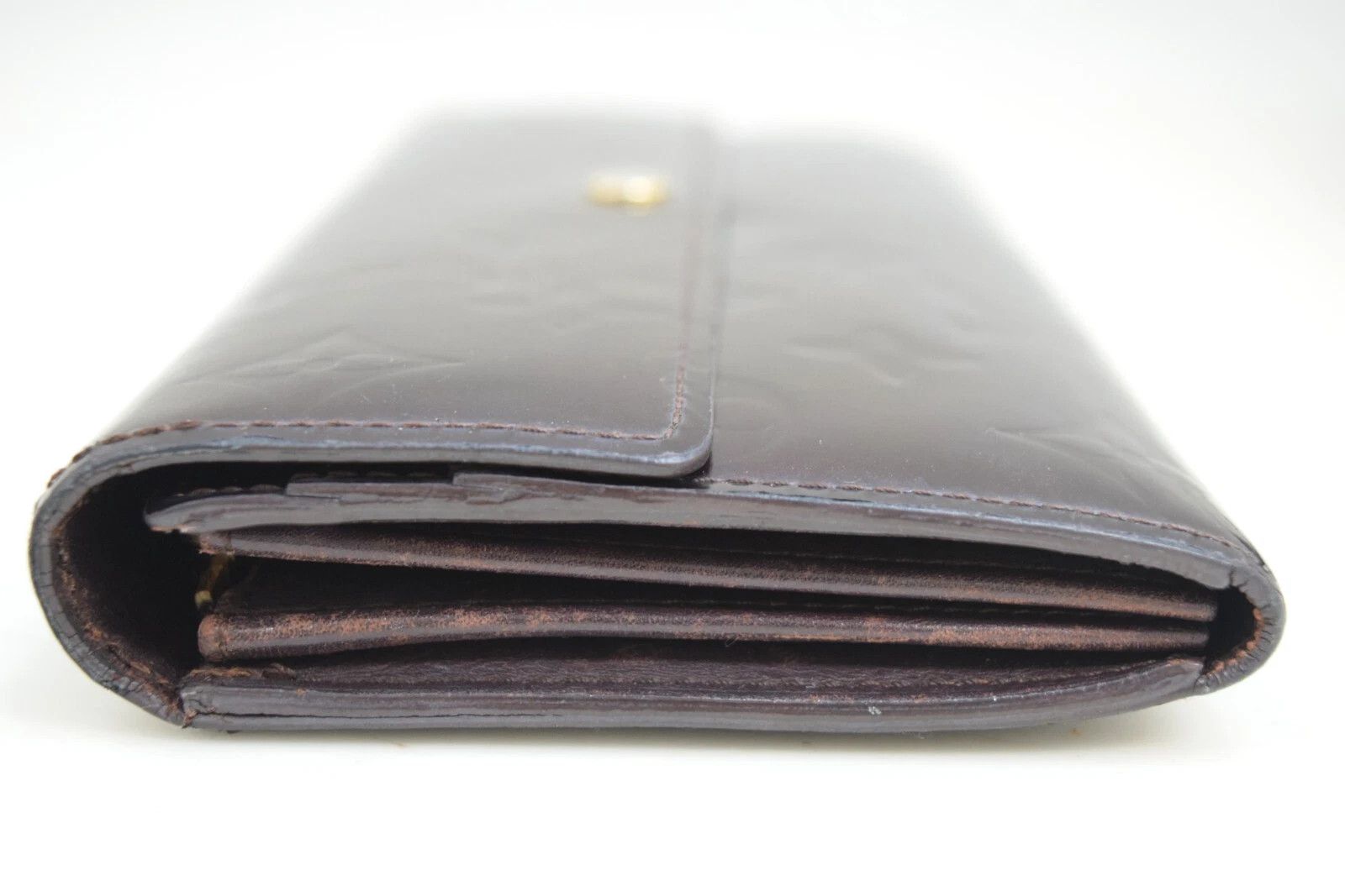 Louis Vuitton Louis Vuitton Sarah Wallet Vernis Amarante M93524 Size ONE SIZE - 6 Thumbnail