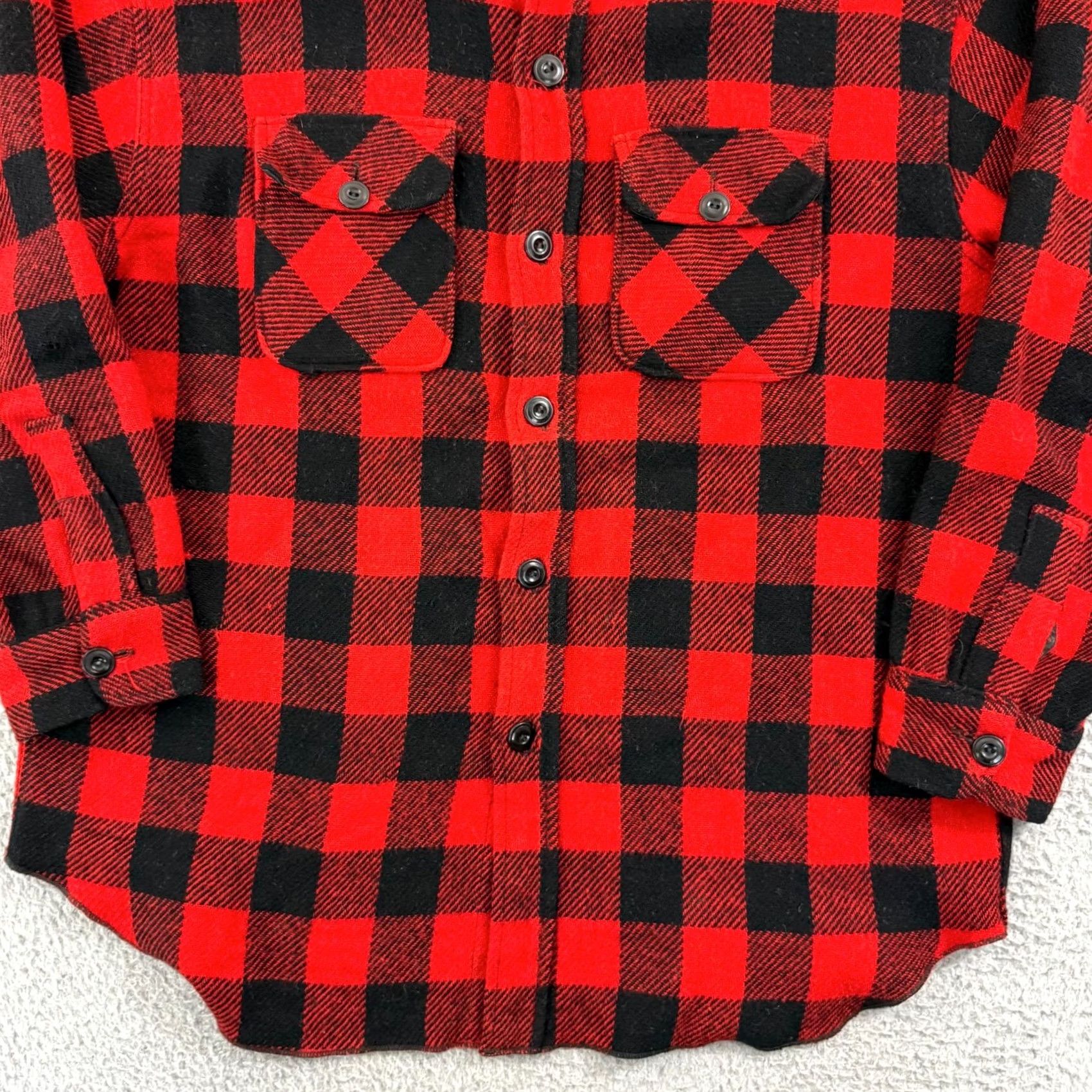Vintage VINTAGE Chill Chaser Shirt Men XL Red Buffalo Plaid Flannel 80s Long Sleeve USA Size US XL / EU 56 / 4 - 3 Thumbnail