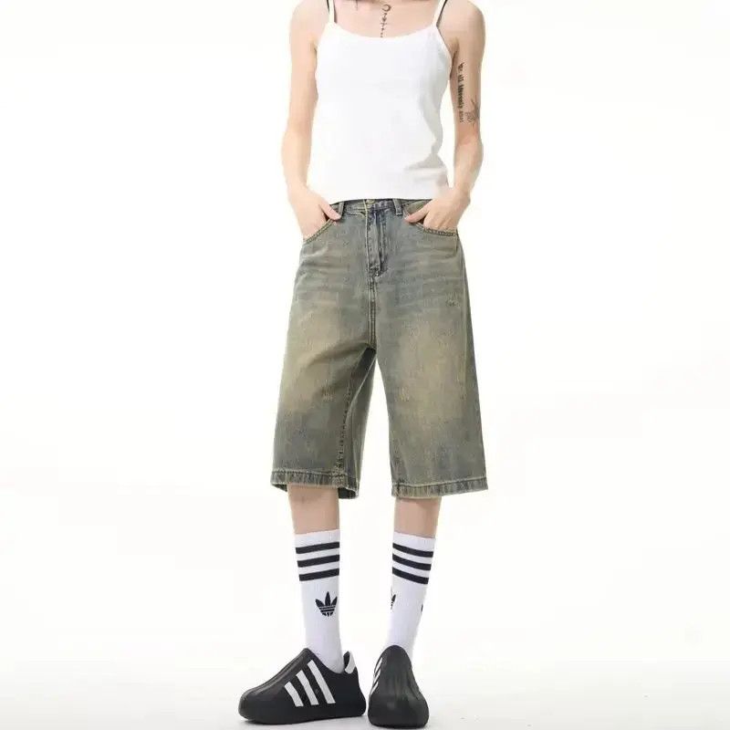 Japanese Brand Retro loose straight denim shorts Size US 32 / EU 48 - 3 Thumbnail