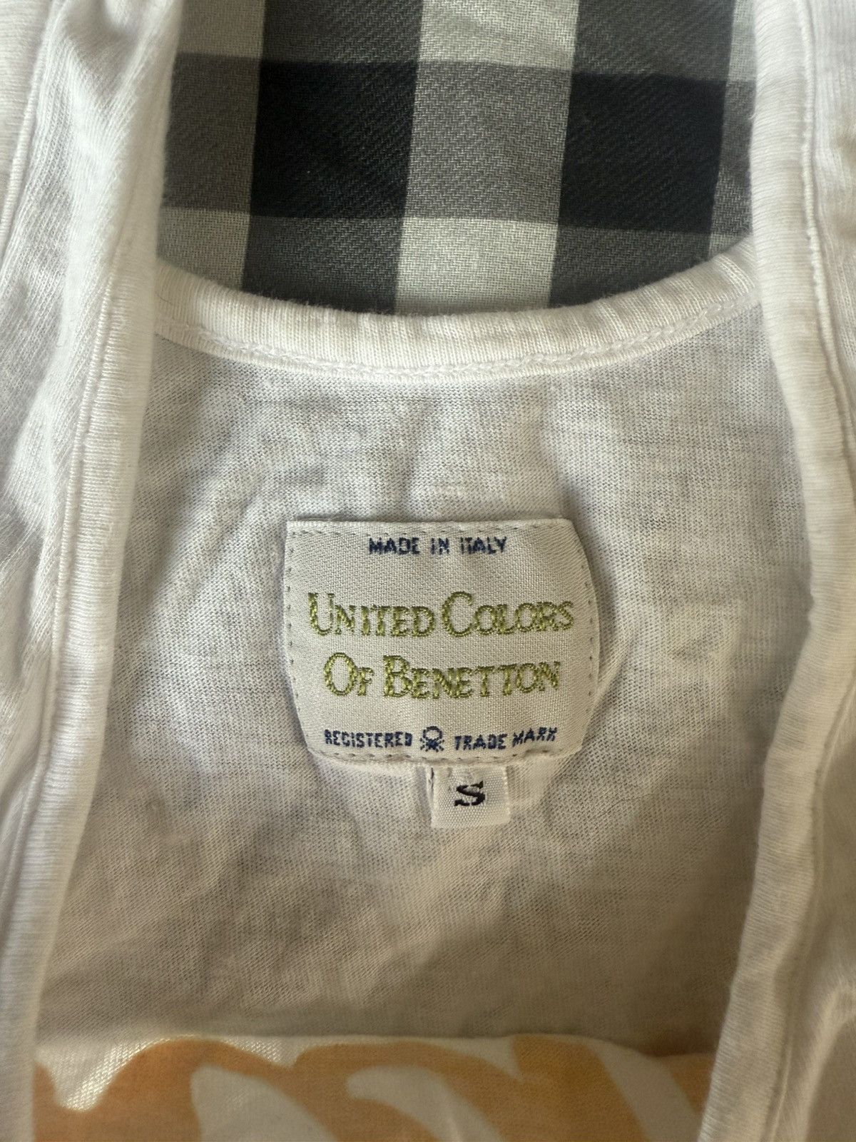 United Colors Of Benetton united colors of benetton white graphic tank ᡣ𐭩 •｡ৎ ˚⋅ Size S / US 4 / IT 40 - 4 Thumbnail