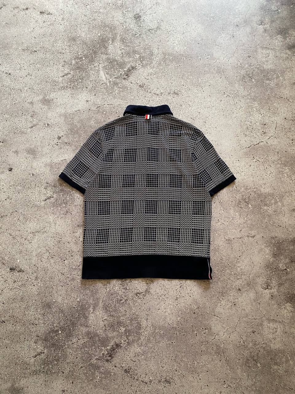 Thom Browne THOM BROWNE NAVY CAGED SHORT SLEEVE KNIT POLO T SHIRT Size US M / EU 48-50 / 2 - 11 Thumbnail