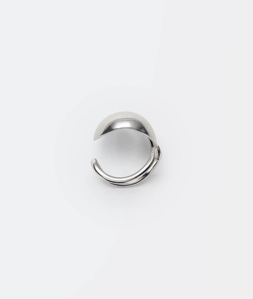 Bottega Veneta o1w1db10525 Size: 09 / Raise Ring in Silver Size ONE SIZE - 1 Thumbnail