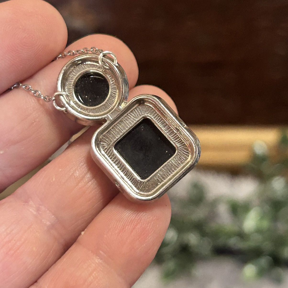 Handmade Handcrafted salvaged repurpose vintage jet black necklace Size ONE SIZE - 7 Thumbnail