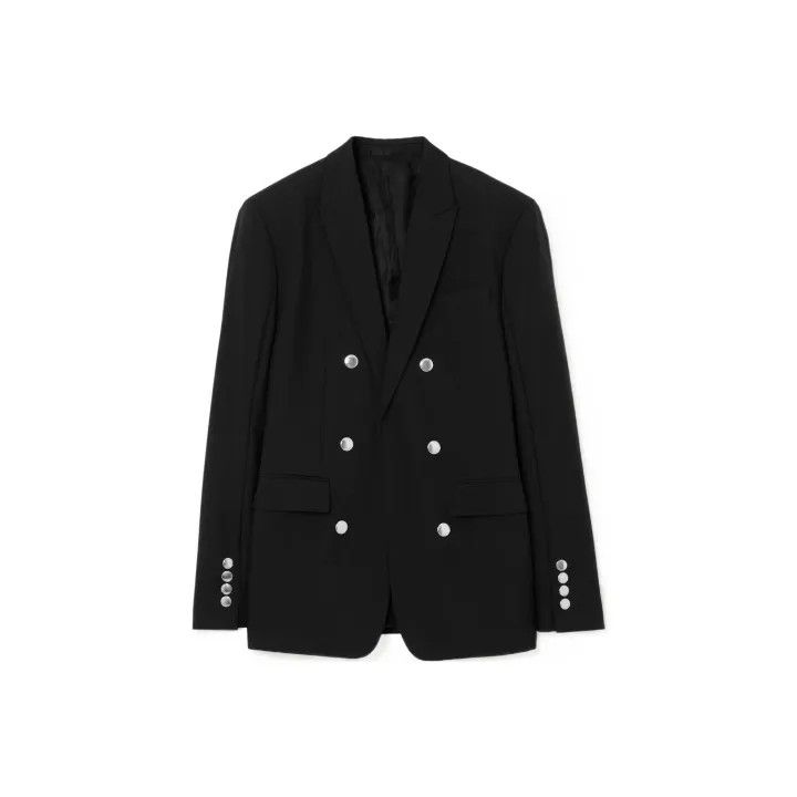 Burberry Burberry Black Double-Breasted Suit Jacket for Men Size US L / EU 52-54 / 3 - 1 Thumbnail
