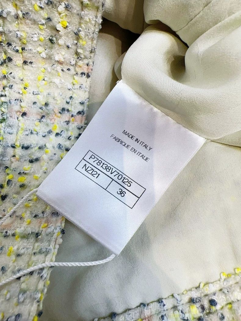 Chanel Chanel 24B green mixed color lapel long-sleeved jacket Size XS / US 0-2 / IT 36-38 - 7 Thumbnail