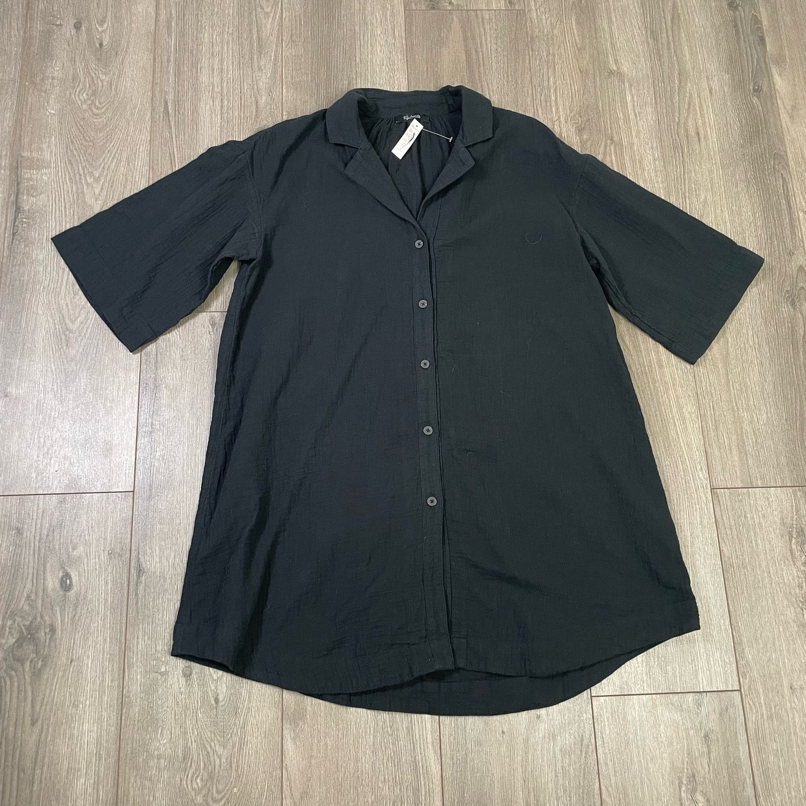 Madewell Madewell Lightspun Cover Up Mini Shirt Dress US Women's XXS Size XXS / US 00 / IT 34 - 1 Thumbnail