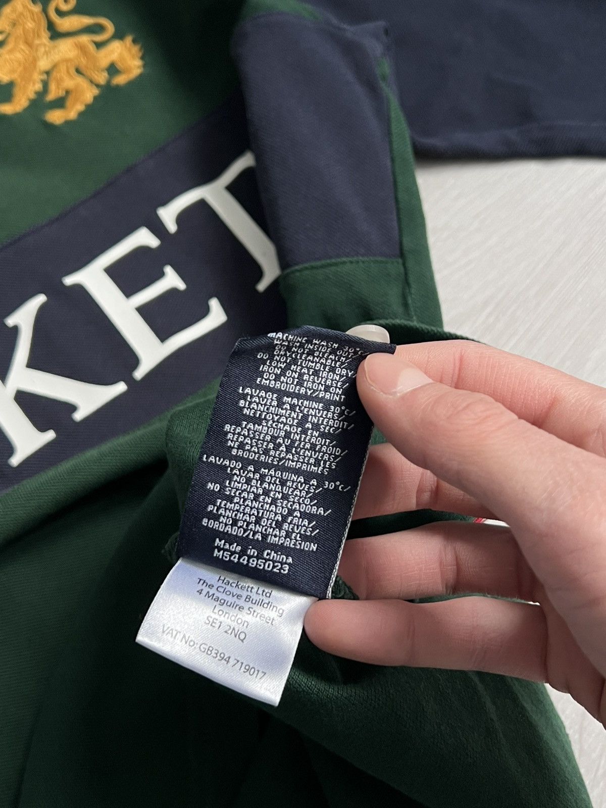Hackett Hackett Polo Longsleeve Rugby Shirt Size US L / EU 52-54 / 3 - 14 Thumbnail