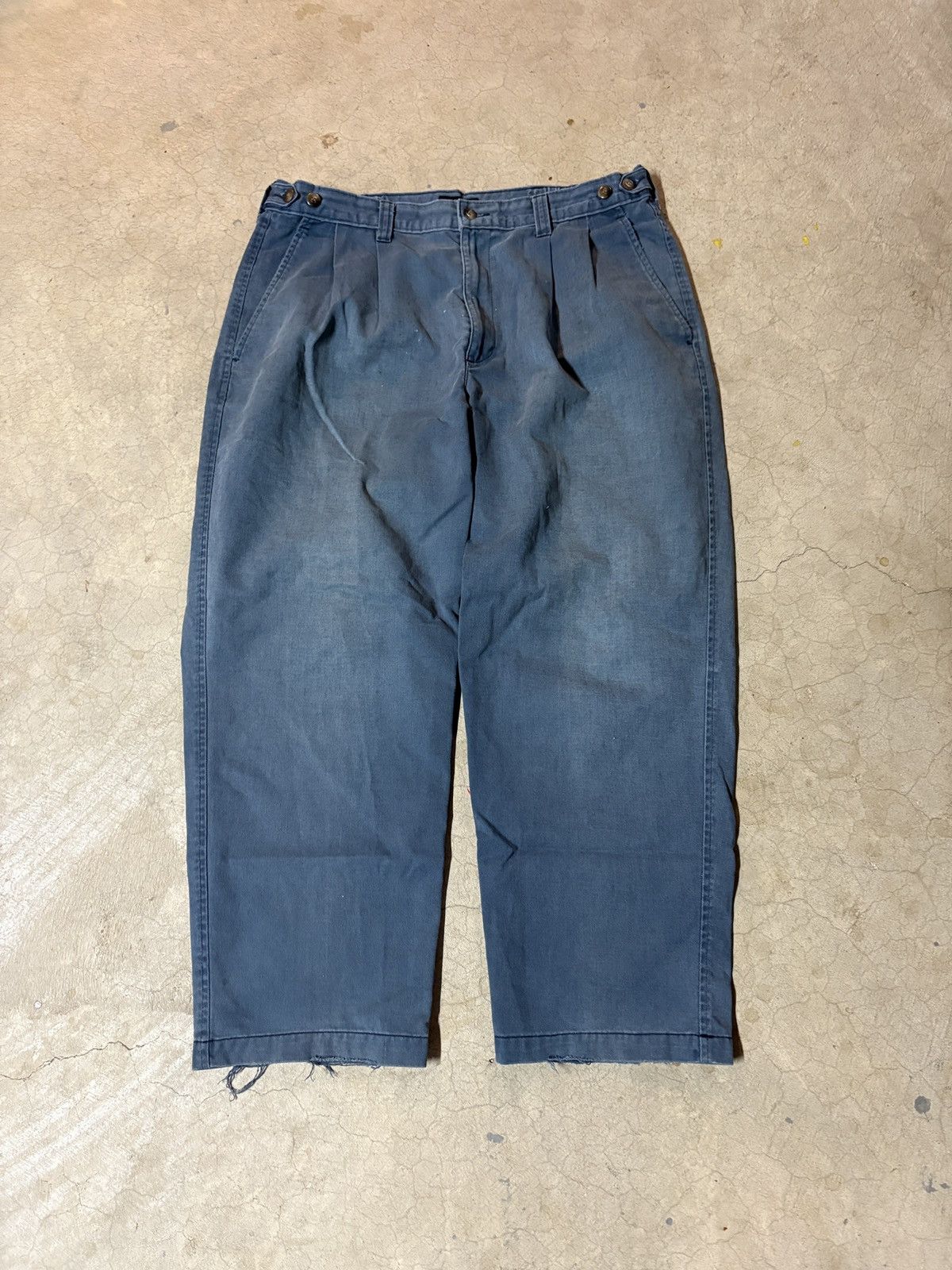 Dockers Vintage 90s Dockers Khakis Faded Blue Pants Distressed 36x29 Size US 36 / EU 52 - 1 Thumbnail