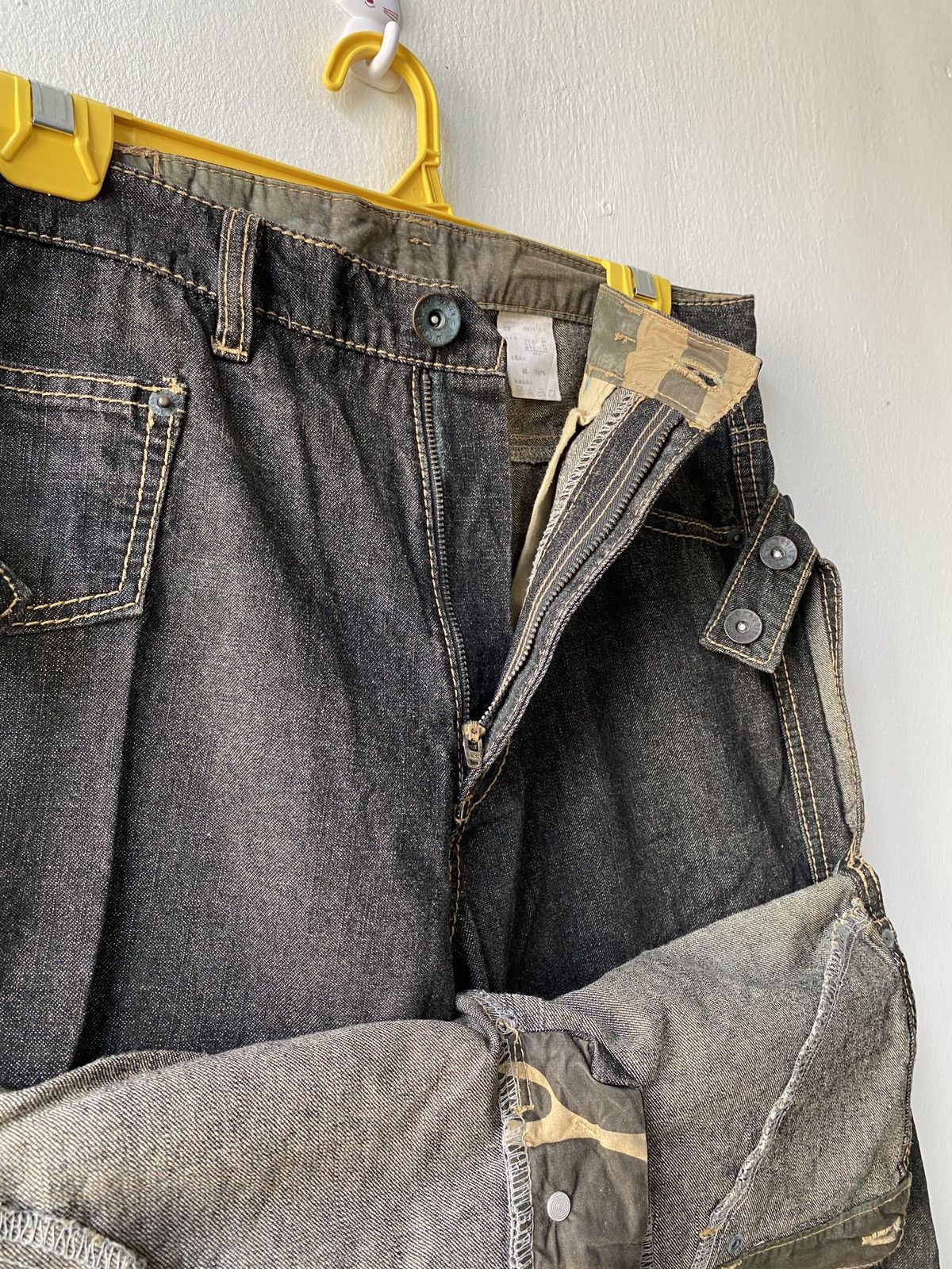 Japanese Brand × Seditionaries Vintage Japanese Graffito Stitch Double Waist Design Denim Size US 31 - 9 Thumbnail