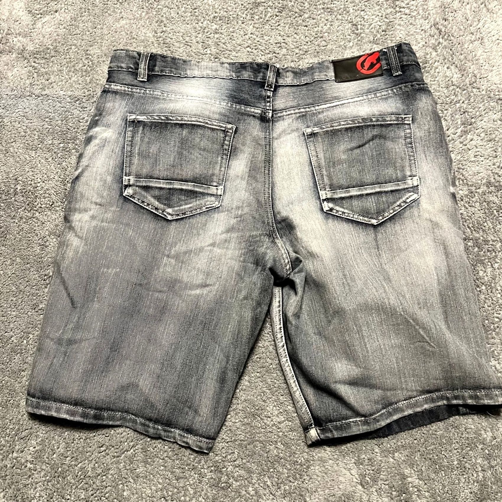 Ecko Unltd. Ecko Unltd Mens 40 Baggy Blue Denim Jean Shorts 90s Hip Hop Y2K Size US 40 / EU 56 - 3 Thumbnail
