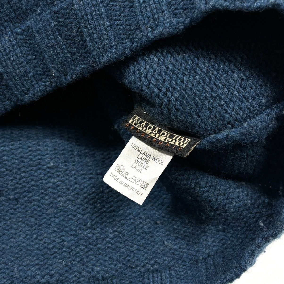 Napapijri Napapijri vintage wool sweater big logo xl Size US XL / EU 56 / 4 - 4 Thumbnail
