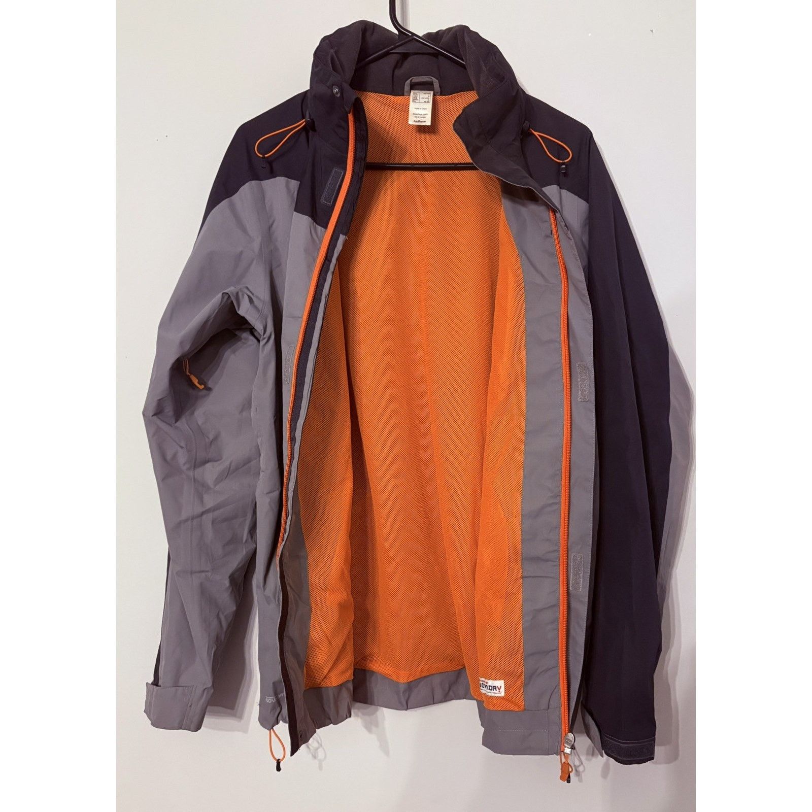 QUENCHLOUD Jacket Womens Quechua L Gray Black Waterproof Hiking Shell Size US XL / EU 56 / 4 - 9 Thumbnail