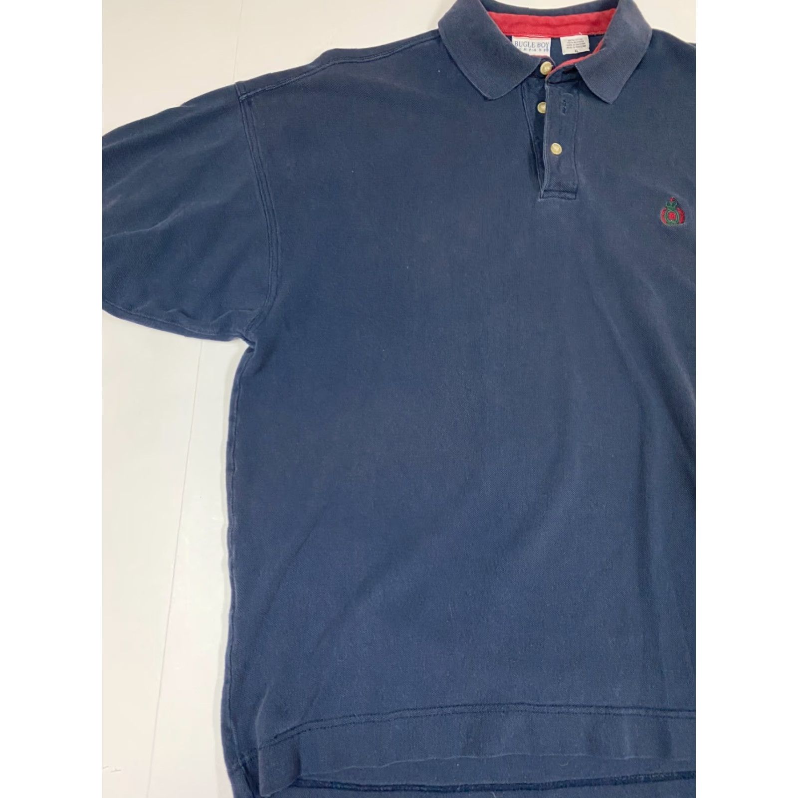 Bugle Boy Bugle Boy Polo Shirt XL Blue Mens Short Sleeve Collared Logo Classic Knit Polyester Golf Size US XL / EU 56 / 4 - 3 Thumbnail