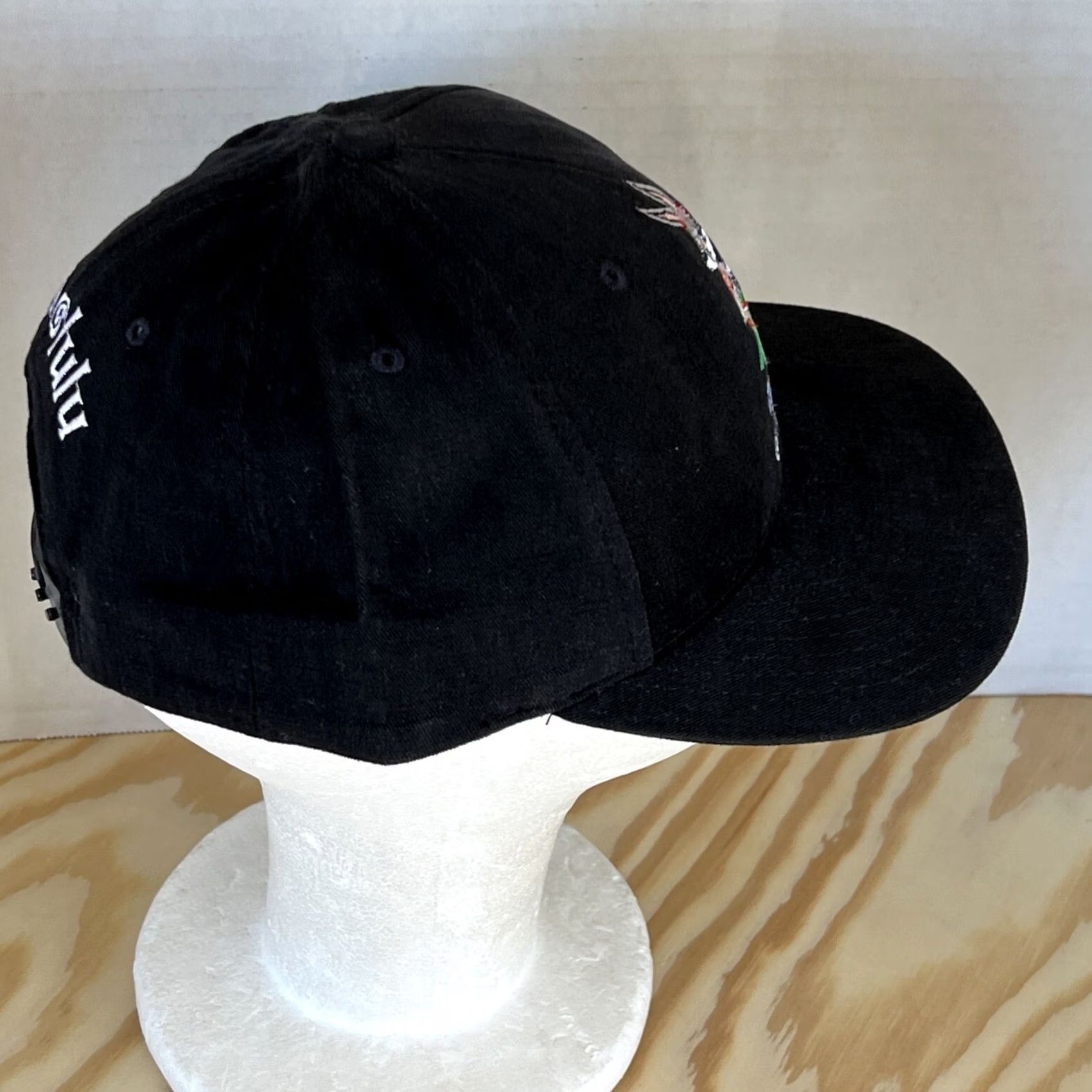 Vintage VINTAGE Warner Bros Hat Bug Bunny Aloha Honolulu Black Snapback Made USA Size ONE SIZE - 6 Thumbnail