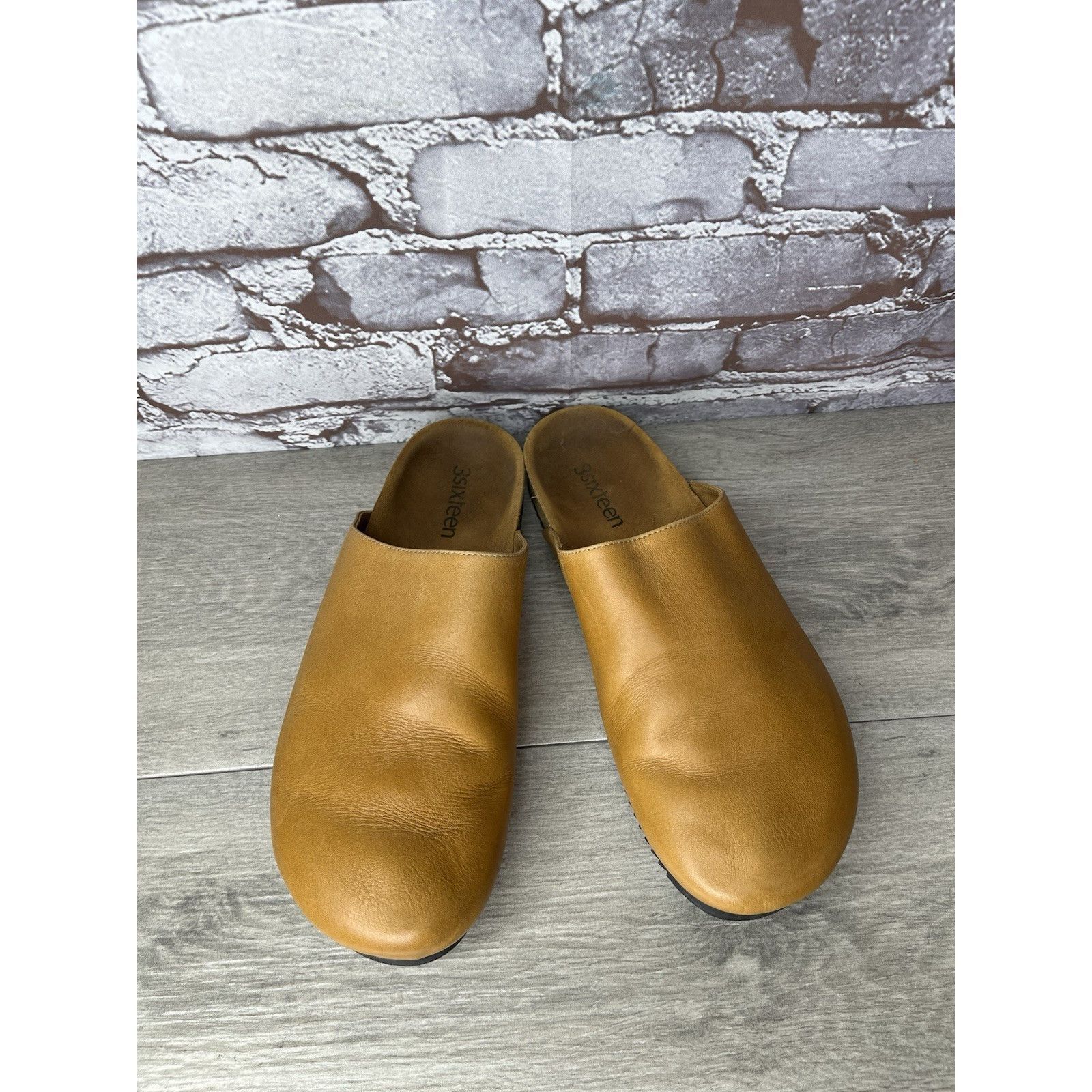 3sixteen 3sixteen Vibram Tan Brown Leather Mules Flat Shoes Women’s S Size US 11 / IT 41 - 11 Thumbnail
