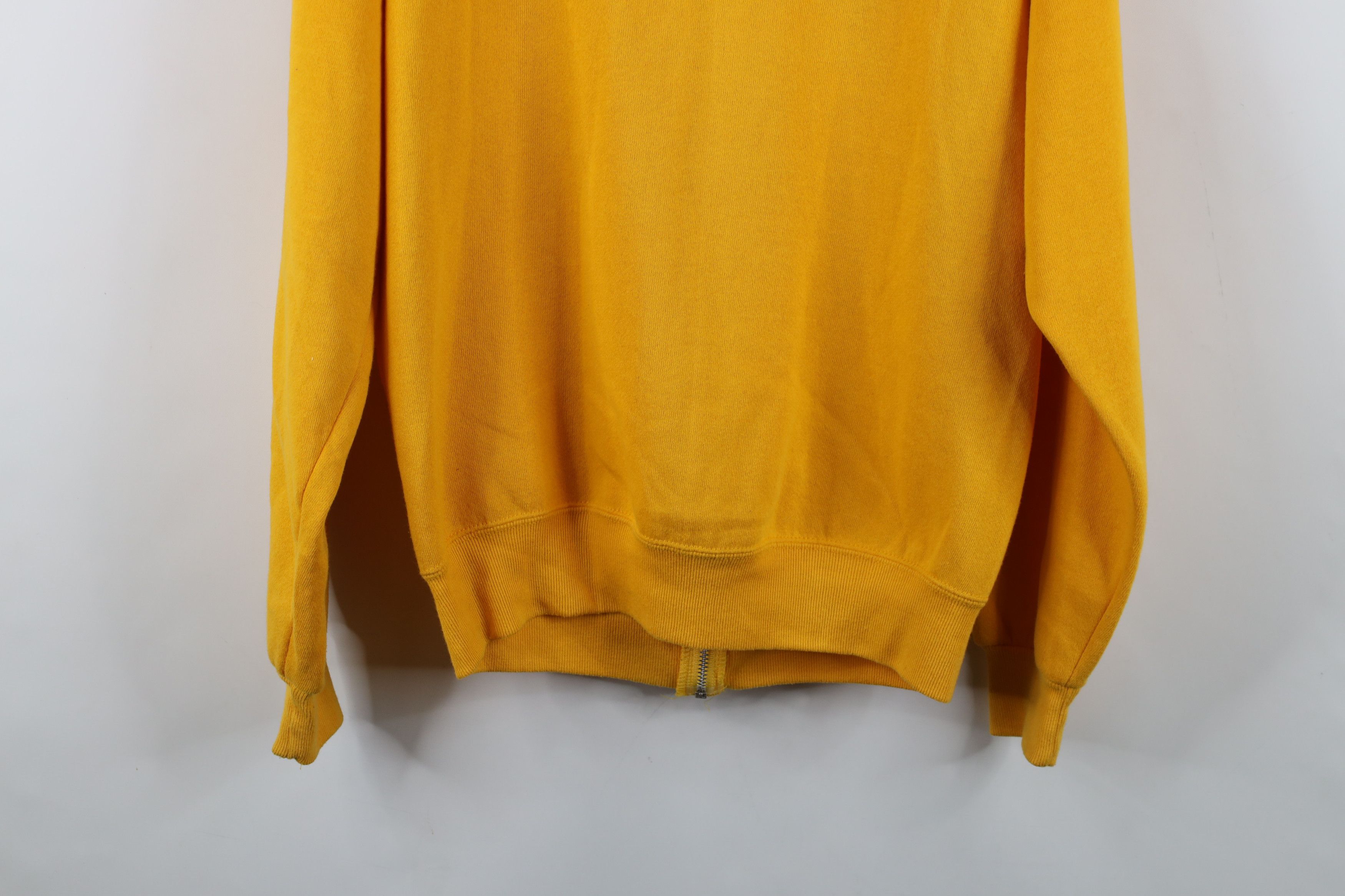 Vintage Vintage 90s Streetwear Full Zip Hoodie Sweatshirt Yellow USA Size US M / EU 48-50 / 2 - 13 Thumbnail