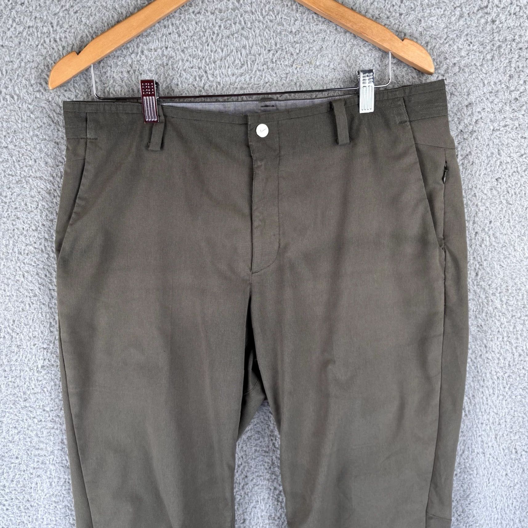 Nike Nike Tiger Woods Collection Pants Mens 34x32 Olive Golf Performance Vented Read Size US 34 / EU 50 - 2 Thumbnail