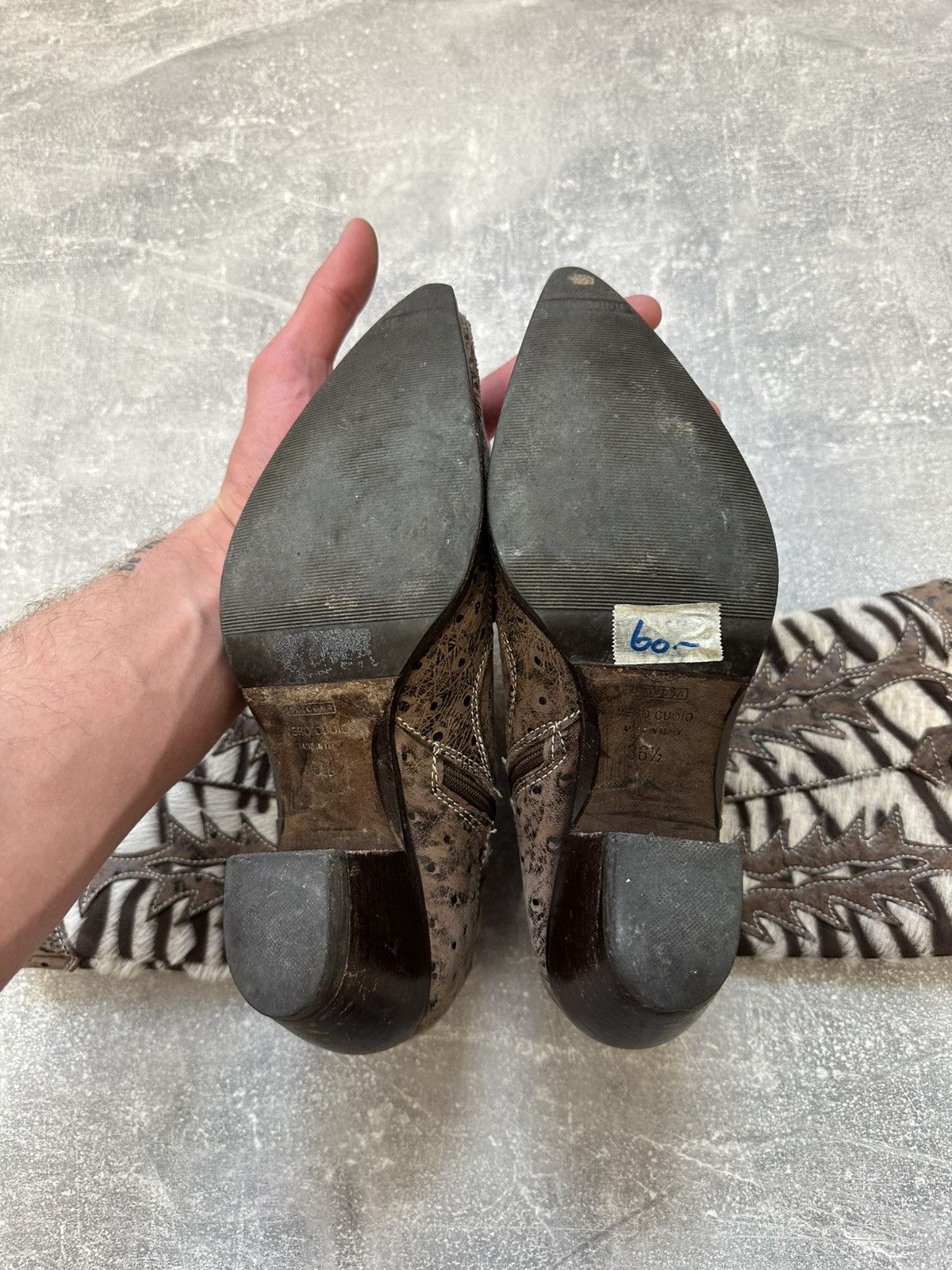 Vintage Vintage Leather Cowboy Boots Size US 6.5 / IT 36.5 - 9 Thumbnail