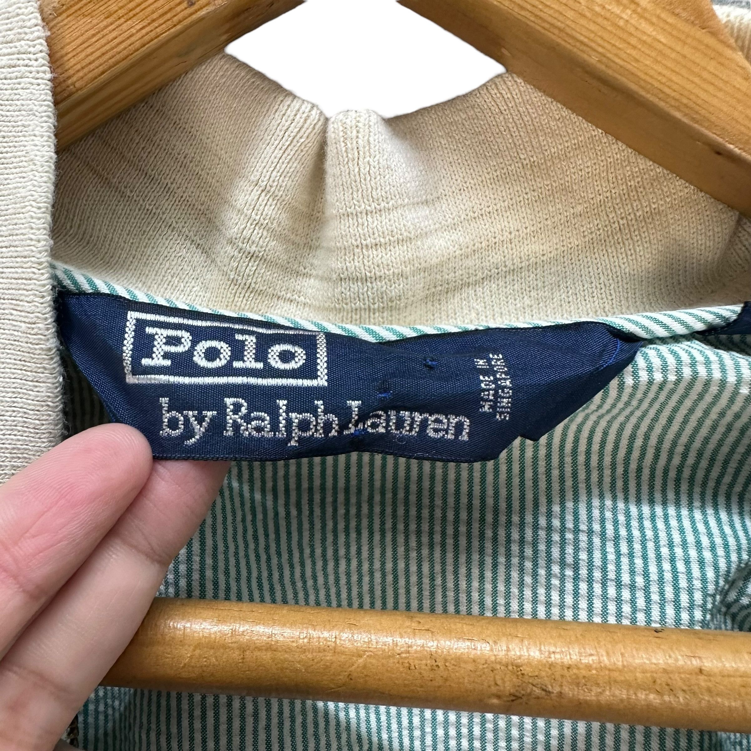 Polo Ralph Lauren 90's POLO RL 3 POCKET STRIPED BOMBER JACKET #8871-033 Size US L / EU 52-54 / 3 - 6 Thumbnail