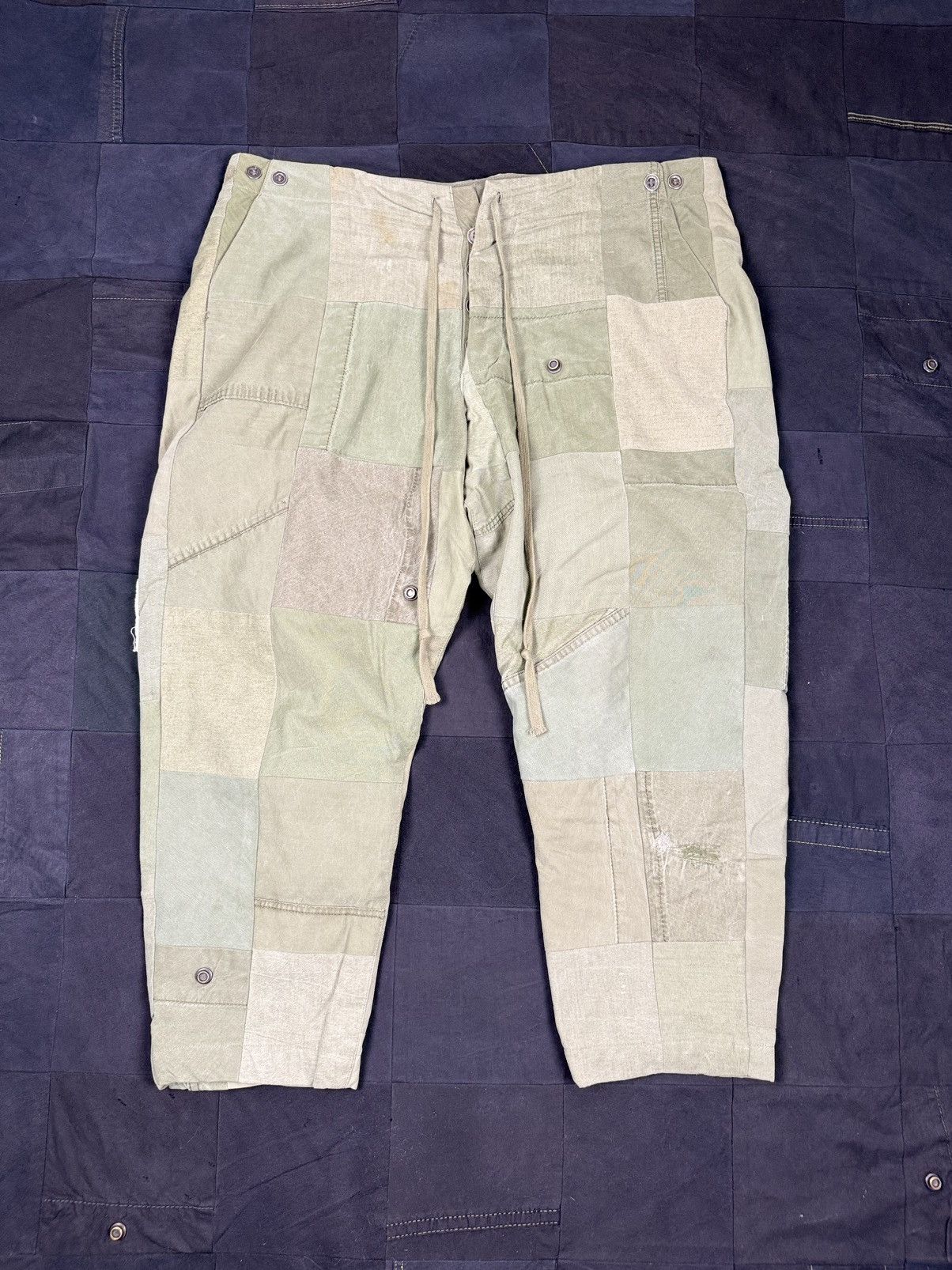Greg Lauren Tent Scrapwork Lounge Pants Size US 36 / EU 52 - 1 Thumbnail