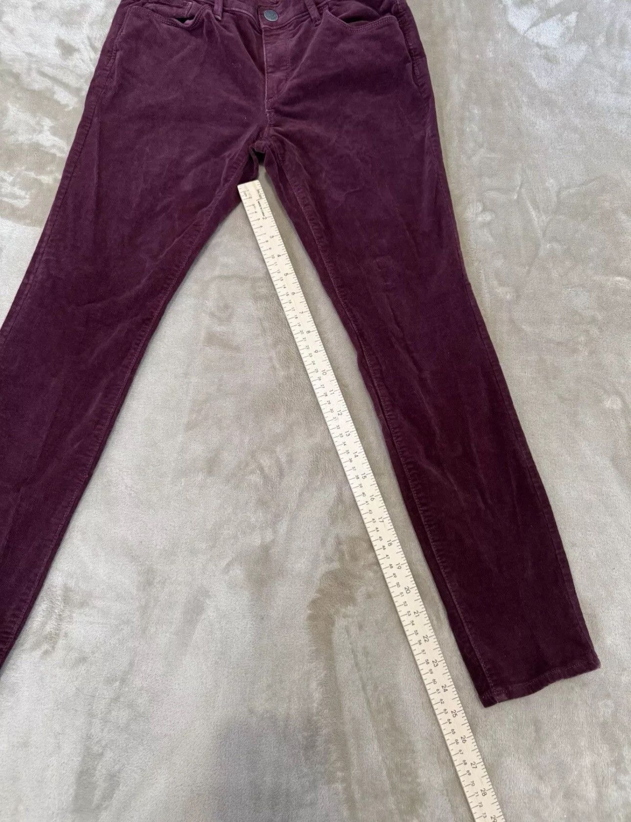Loft AnnTaylorLoft Women’sCorduroyPants 29/8Curvy Skinny Burgundy Size 29" - 7 Thumbnail