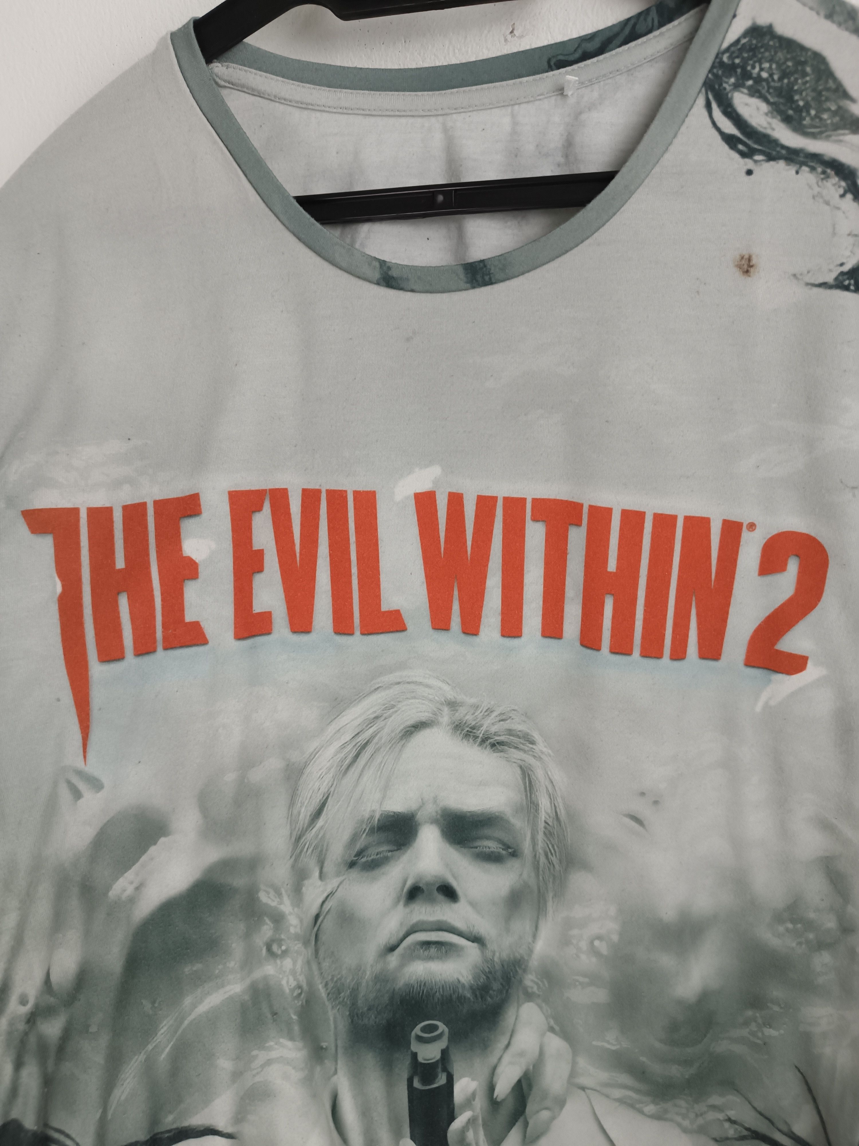 Playstation THE EVIL WITHIN 2 GAME PROMO TS elden ring halo call of duty Size US M / EU 48-50 / 2 - 9 Thumbnail